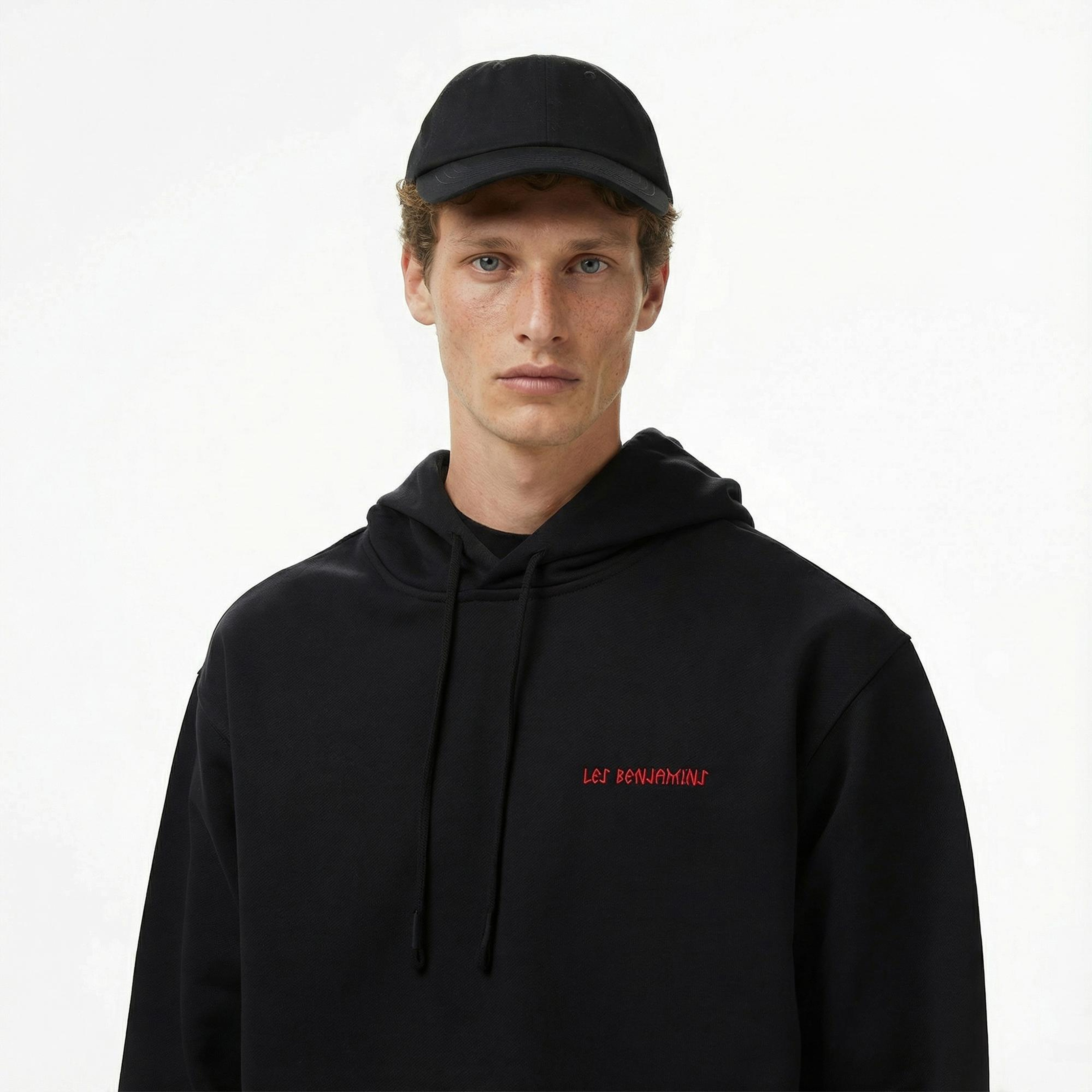 Les Benjamins 019 Erkek Siyah Sweatshirt