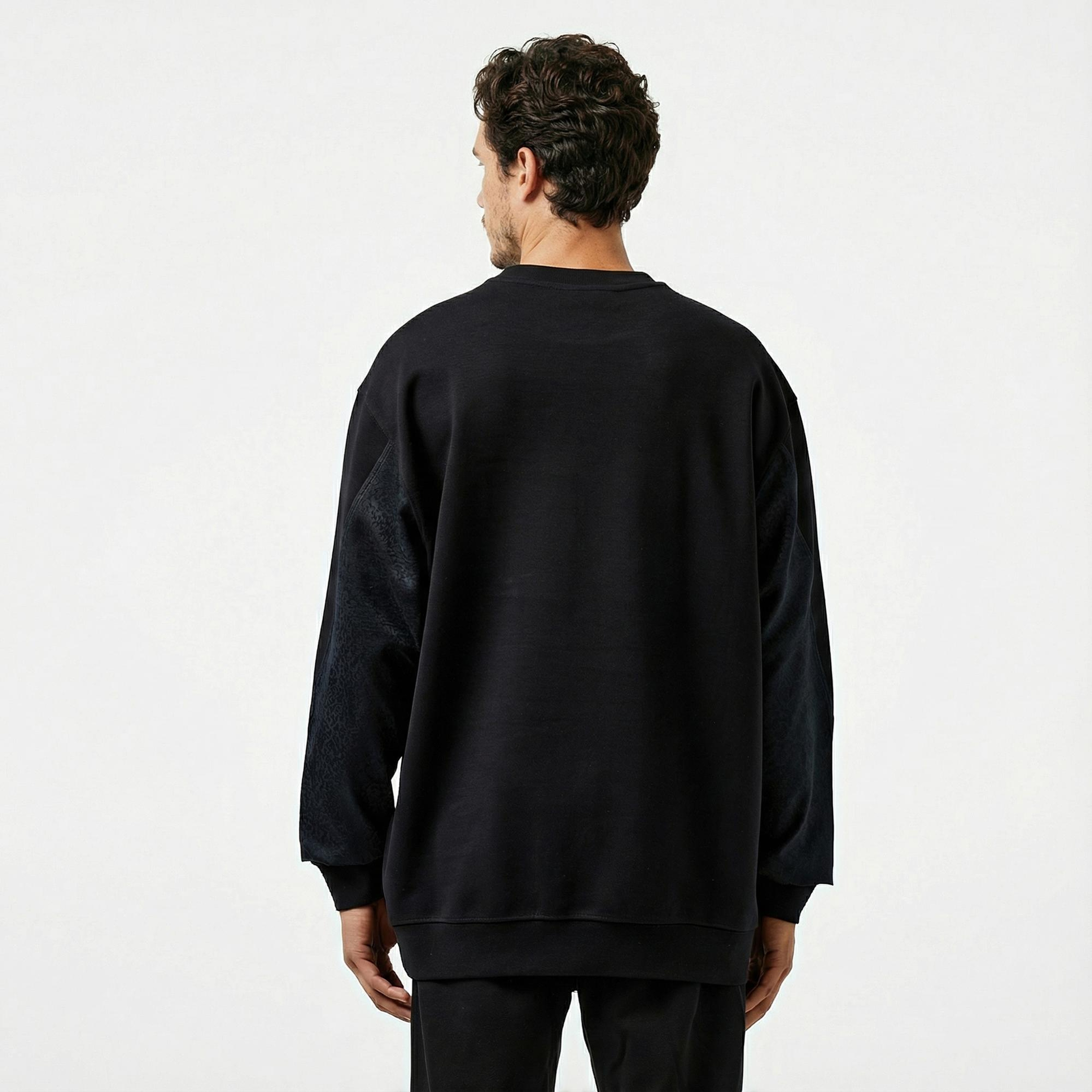 Les Benjamins 403 Erkek Siyah Sweatshirt