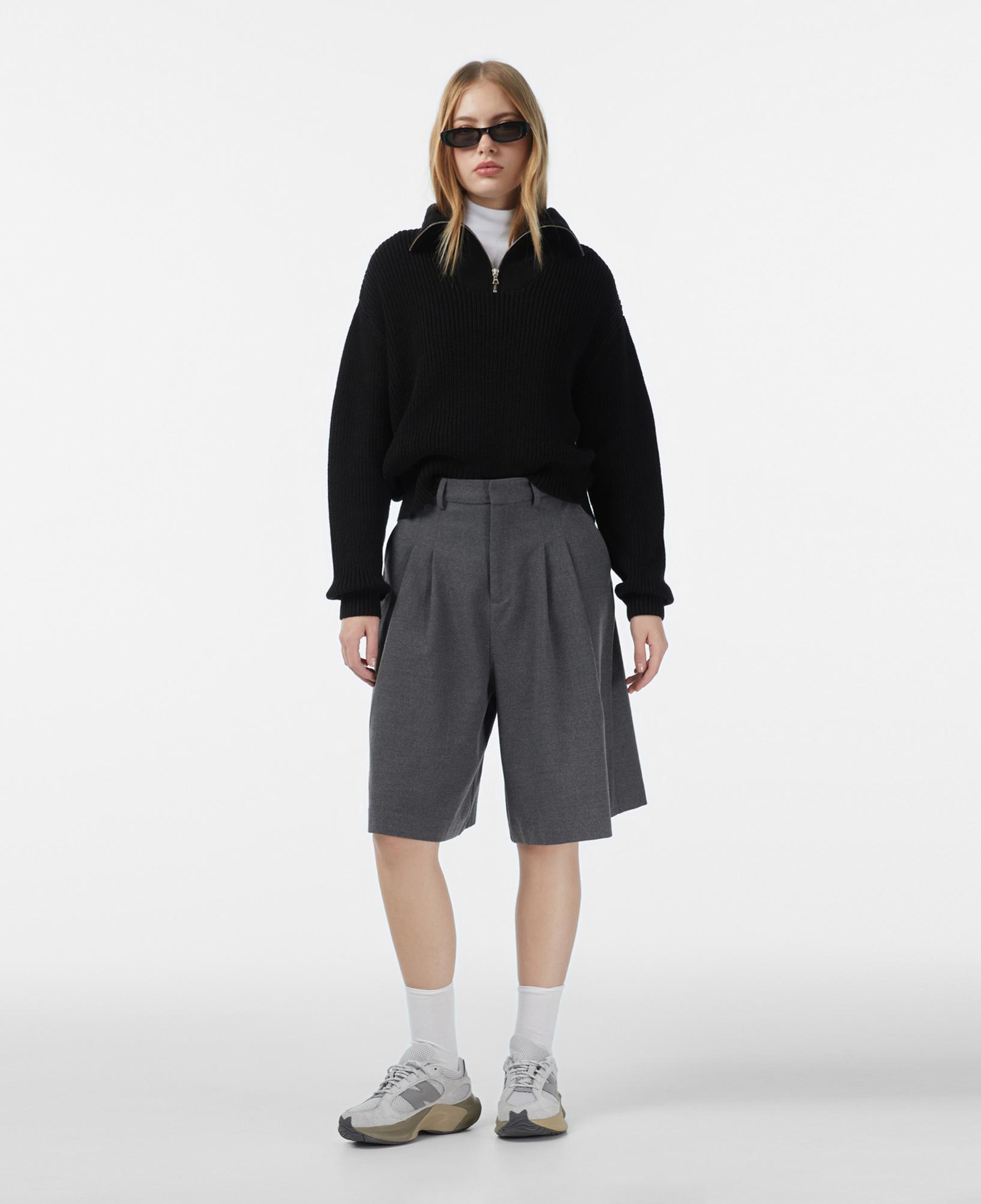 Les Benjamins Regular Fit Kadın Siyah Triko