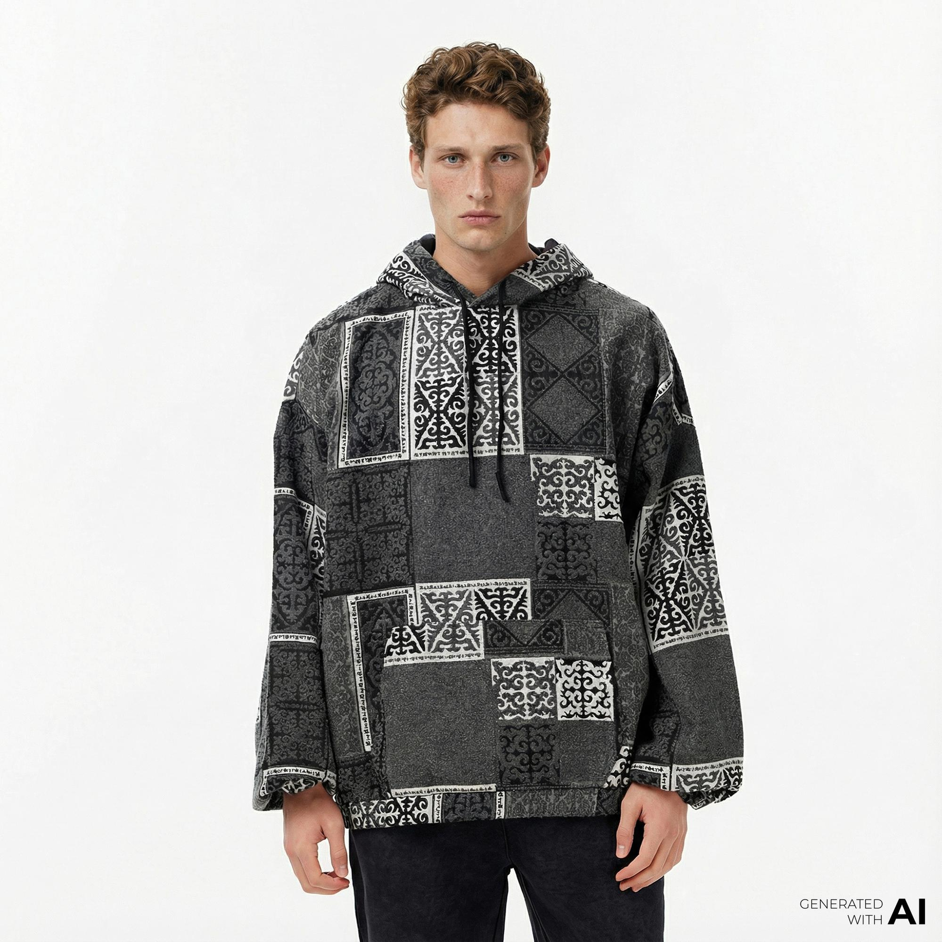 Les Benjamins 029 Erkek Renkli Sweatshirt