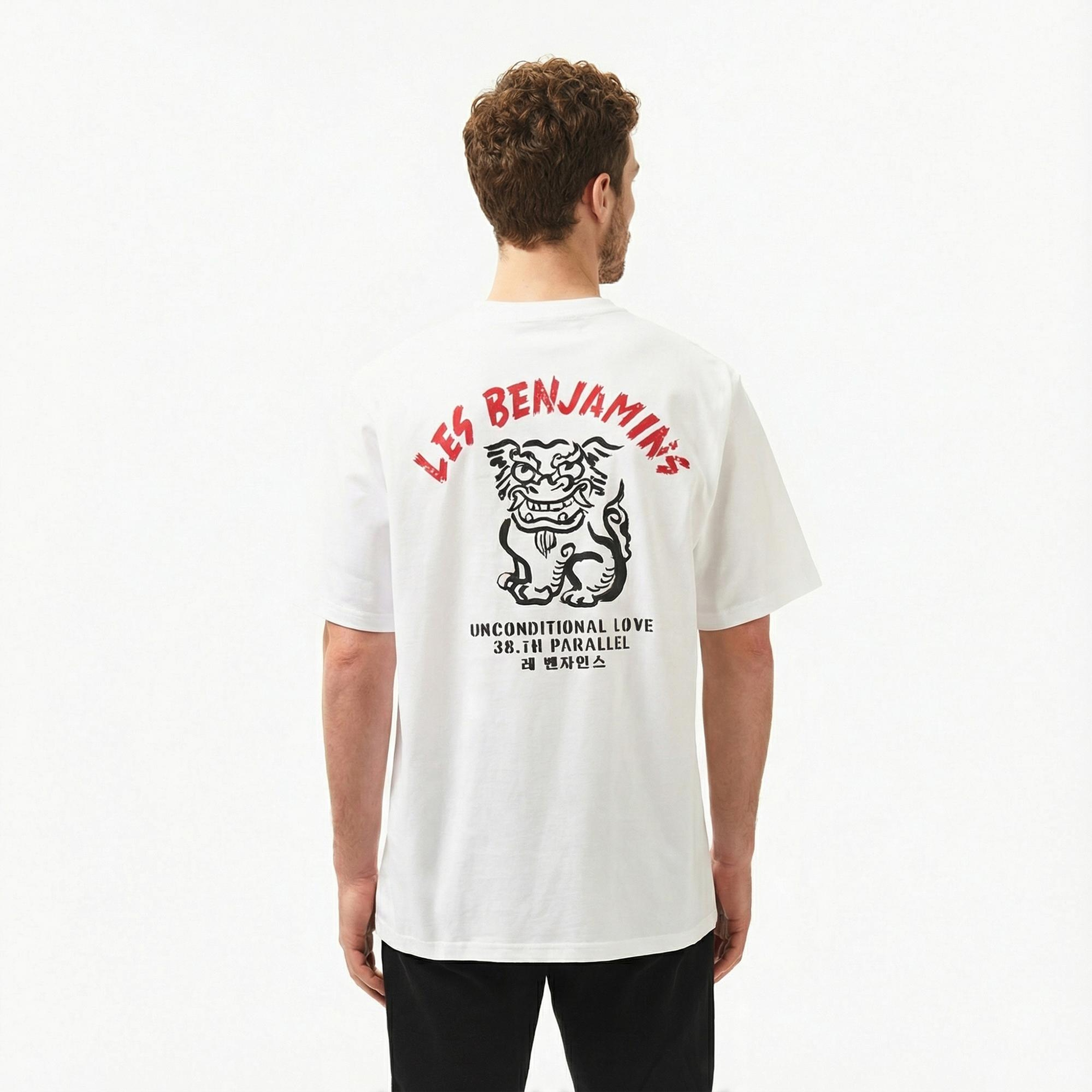 Les Benjamins Relaxed 031 Erkek Beyaz T-Shirt