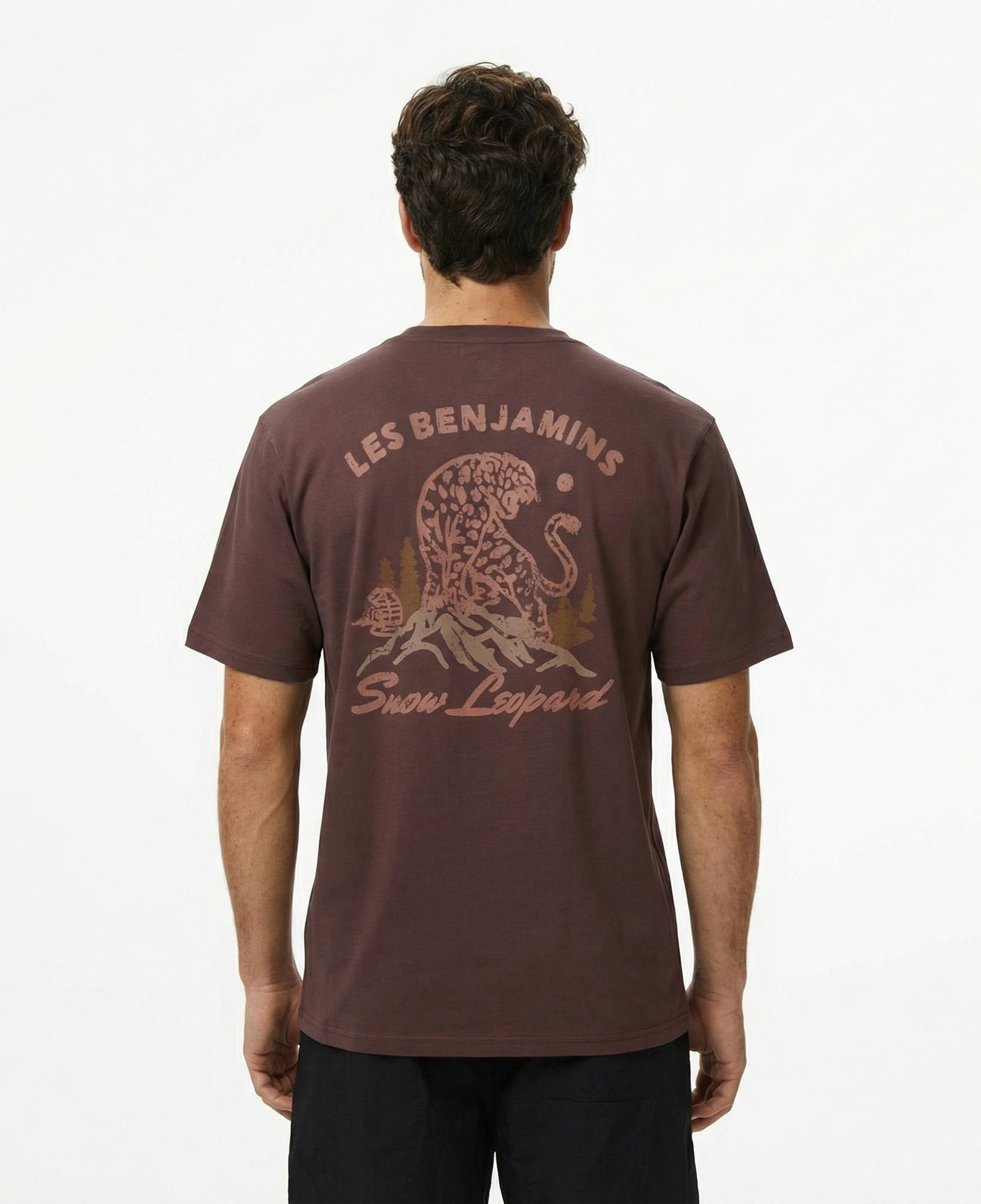 Les Benjamins Relaxed 010 Erkek Kahverengi T-Shirt