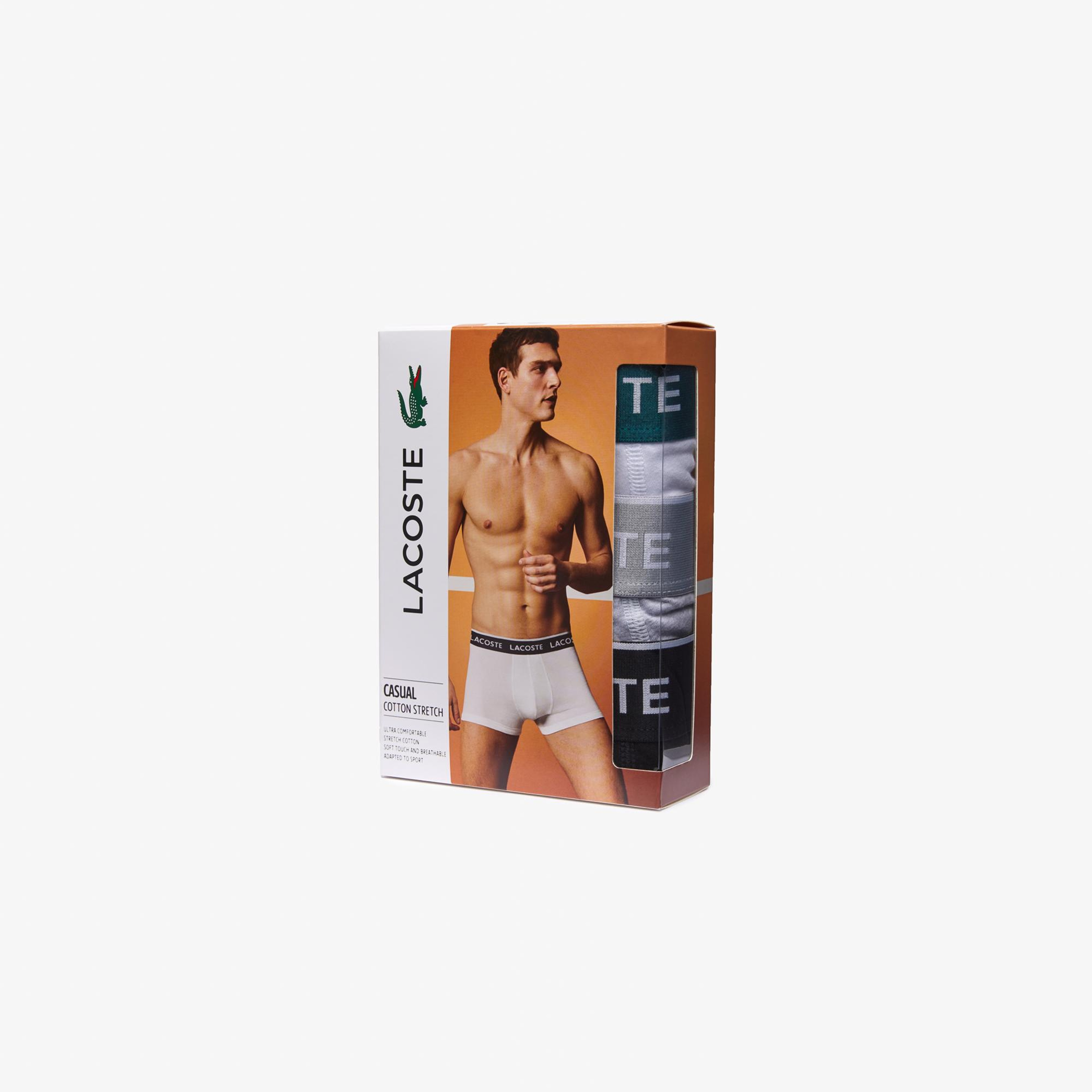 Erkek 3'lü Renkli Boxer