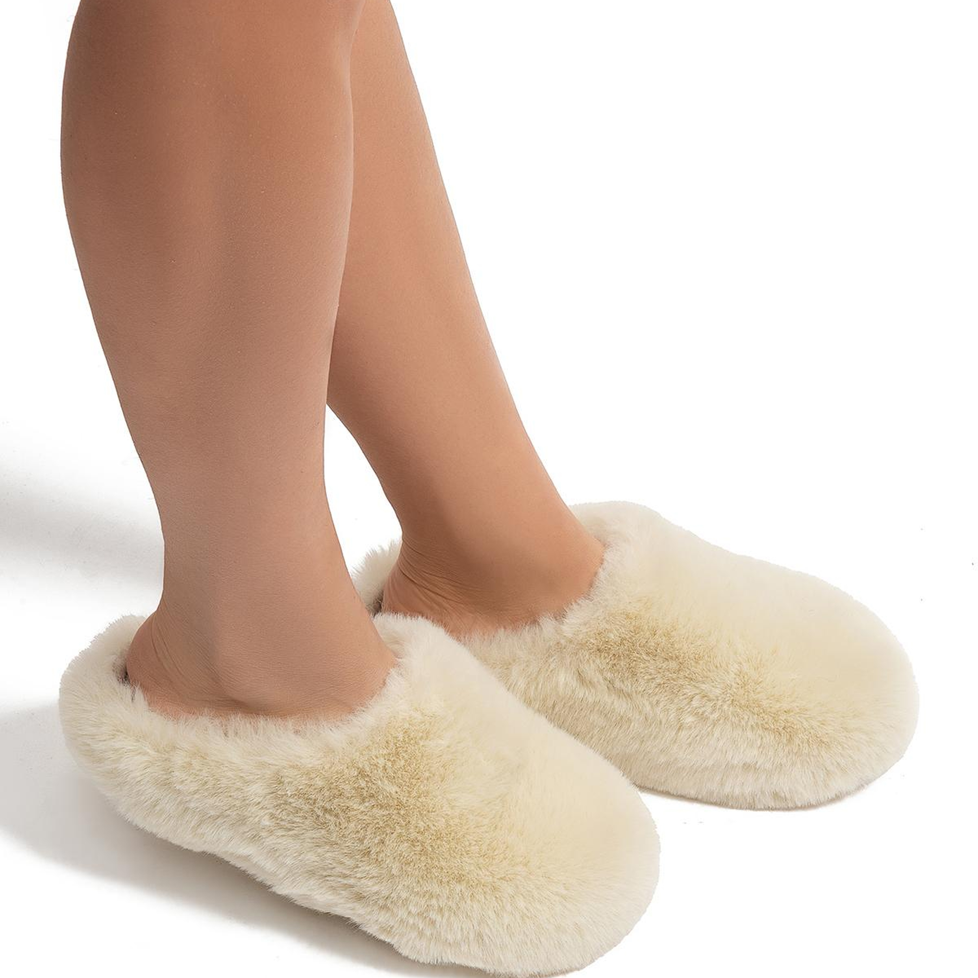 Stone Kadın Peluş Ev Terliği Bej 37/41