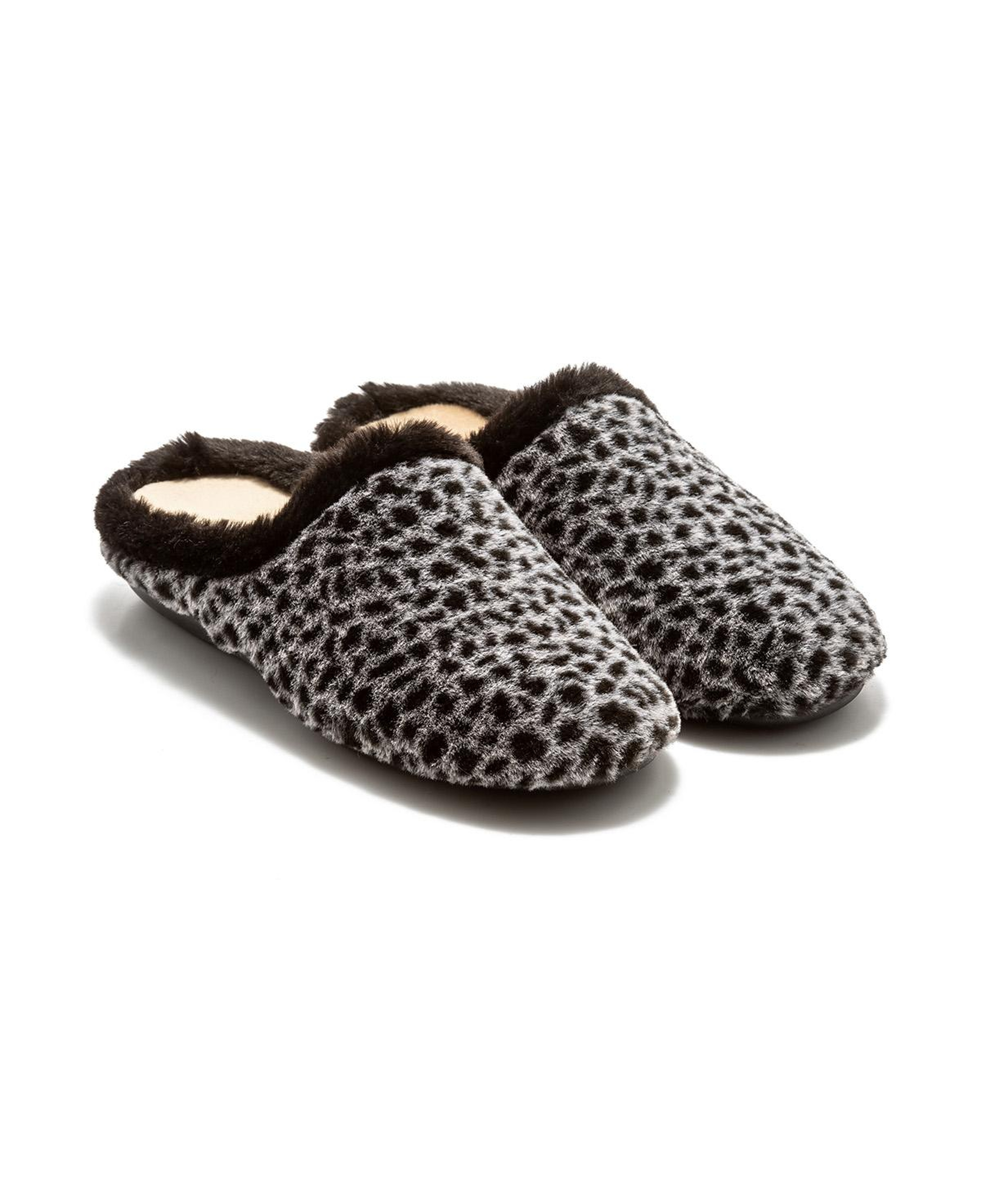 Leopar Kadın Ev Terliği Siyah 36/41