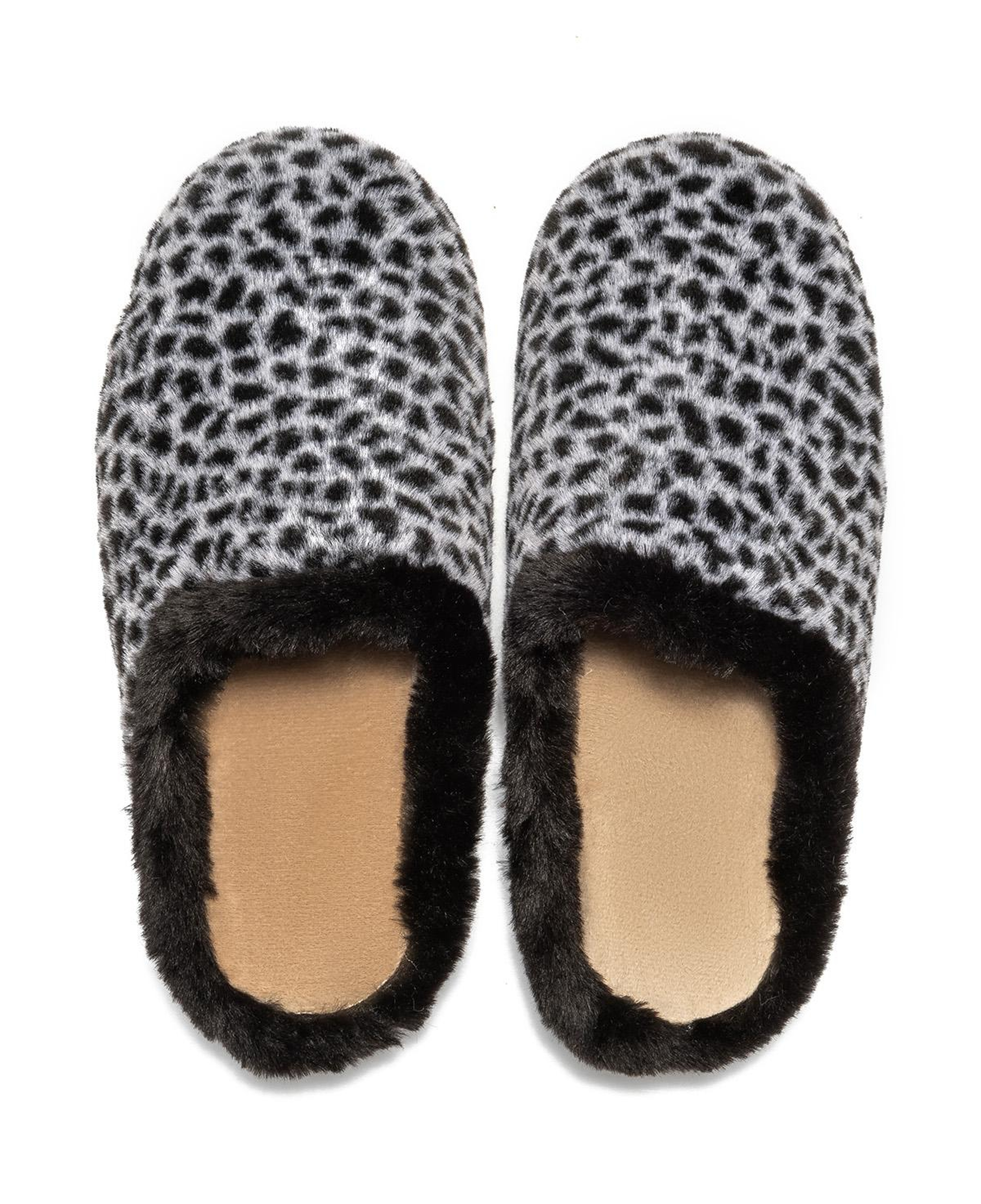 Leopar Kadın Ev Terliği Siyah 36/41