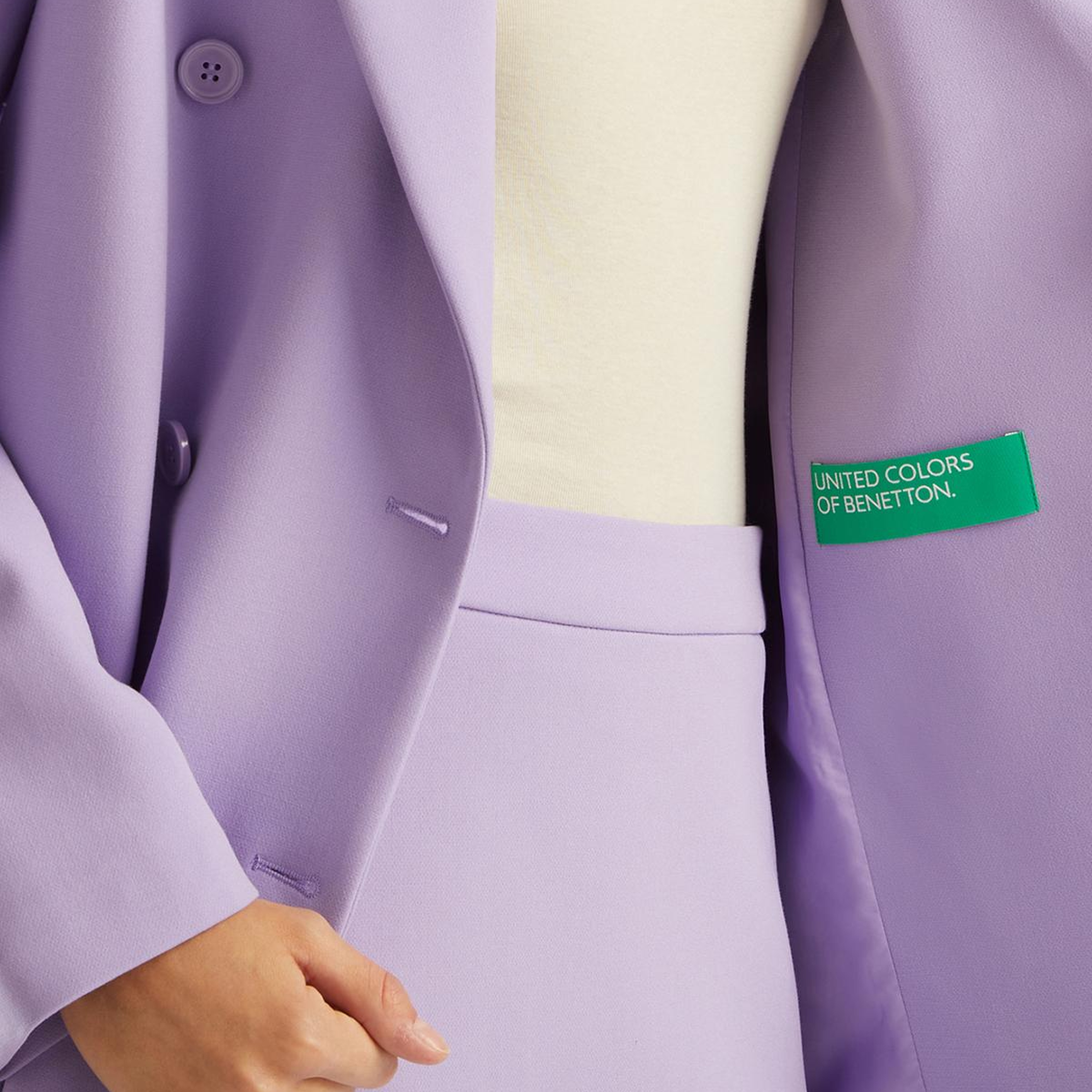 Kadın Lila Kruvaze Ceket