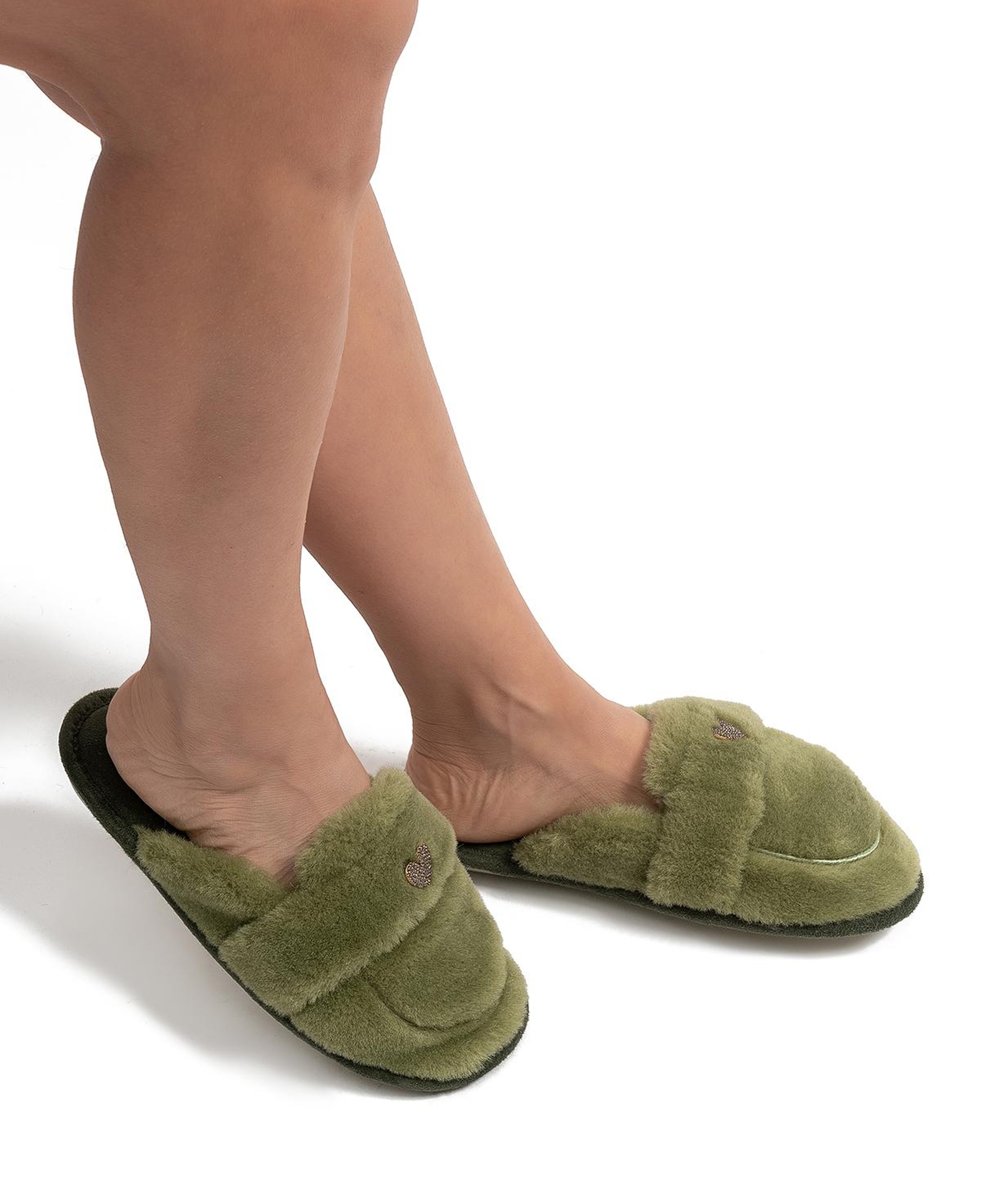 Mammy Peluş Kadın Ev Terliği Yeşil 37/41