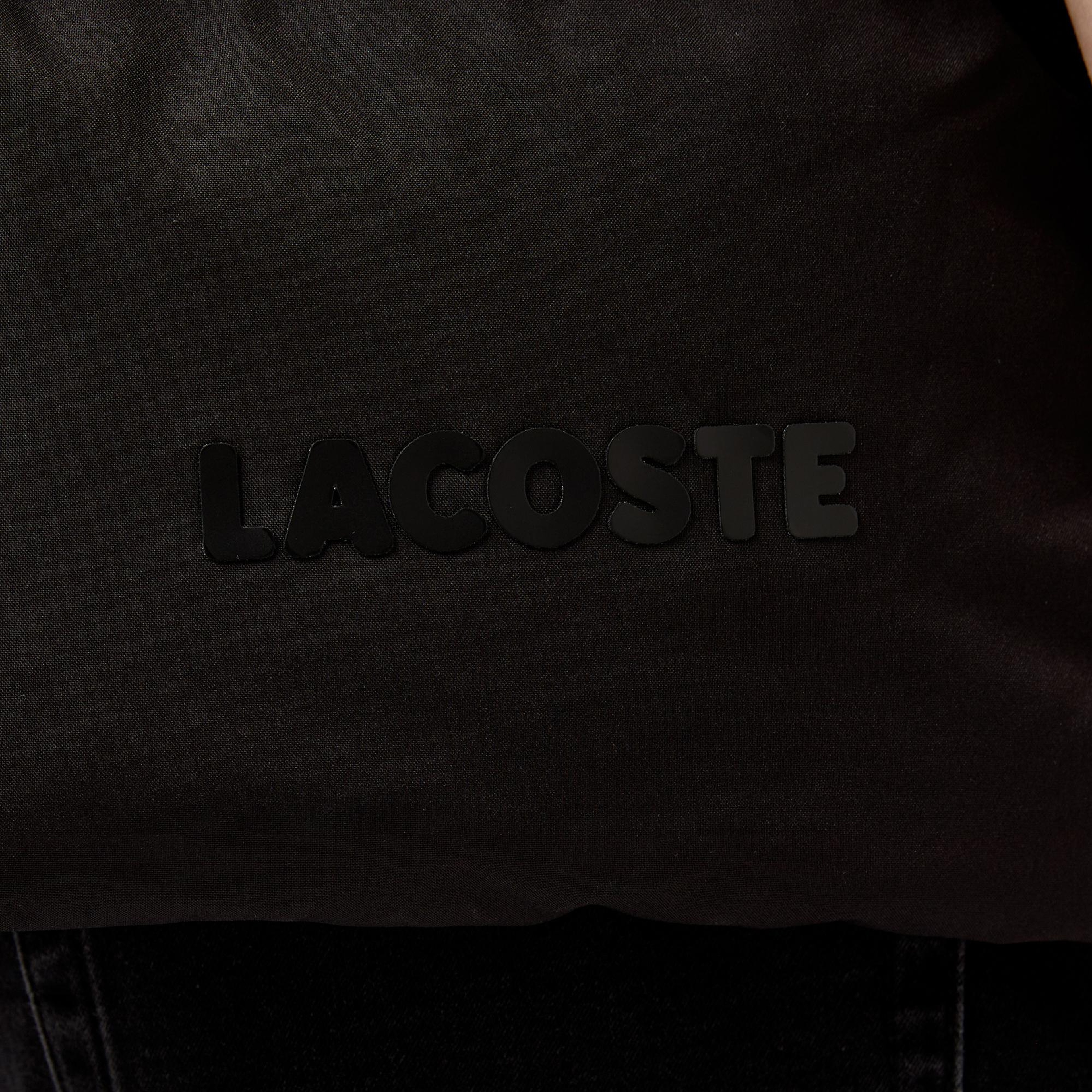 Lacoste Erkek Kapüşonlu Kapitone Siyah Yelek