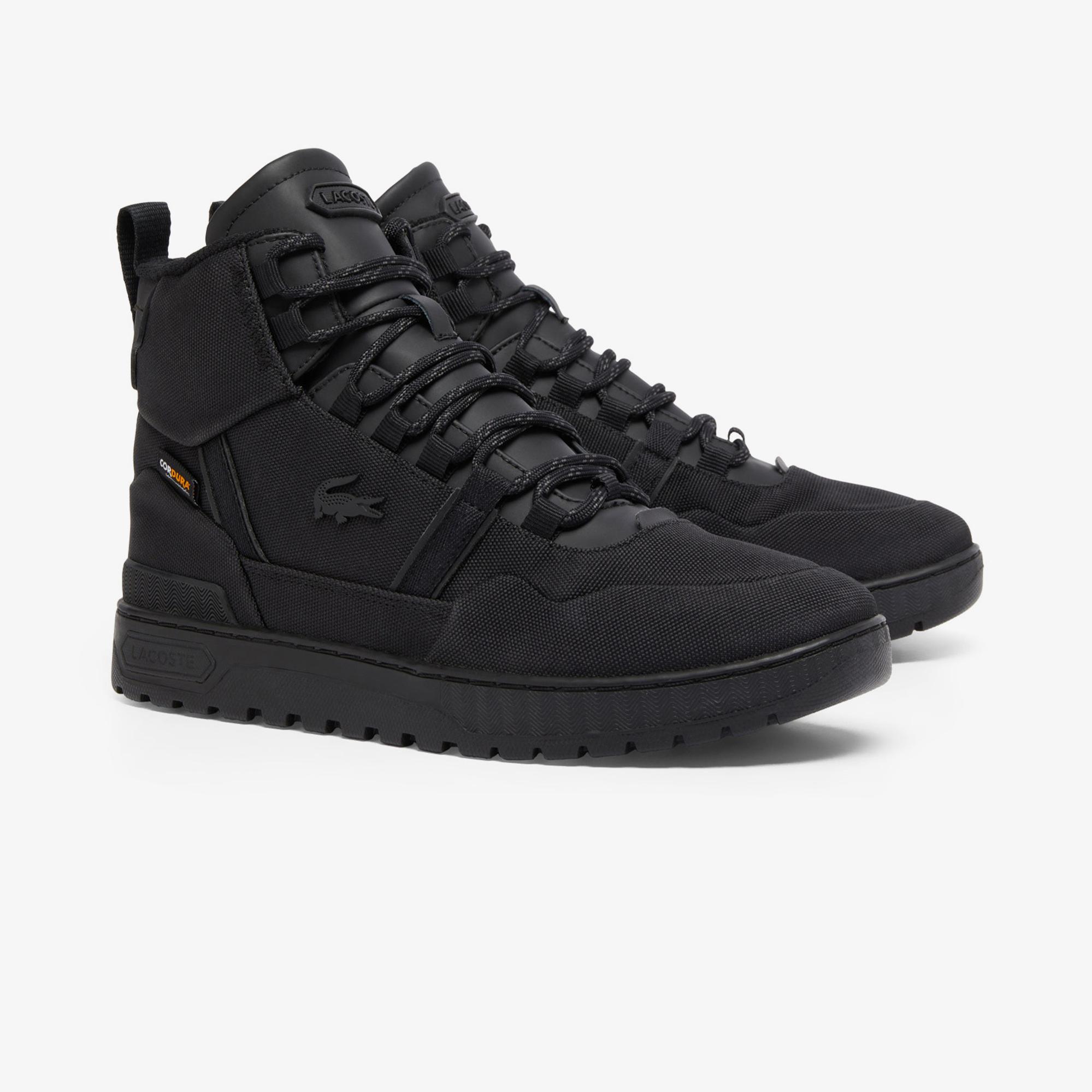 Lacoste T-Clip Winter Mid Erkek Siyah Bot