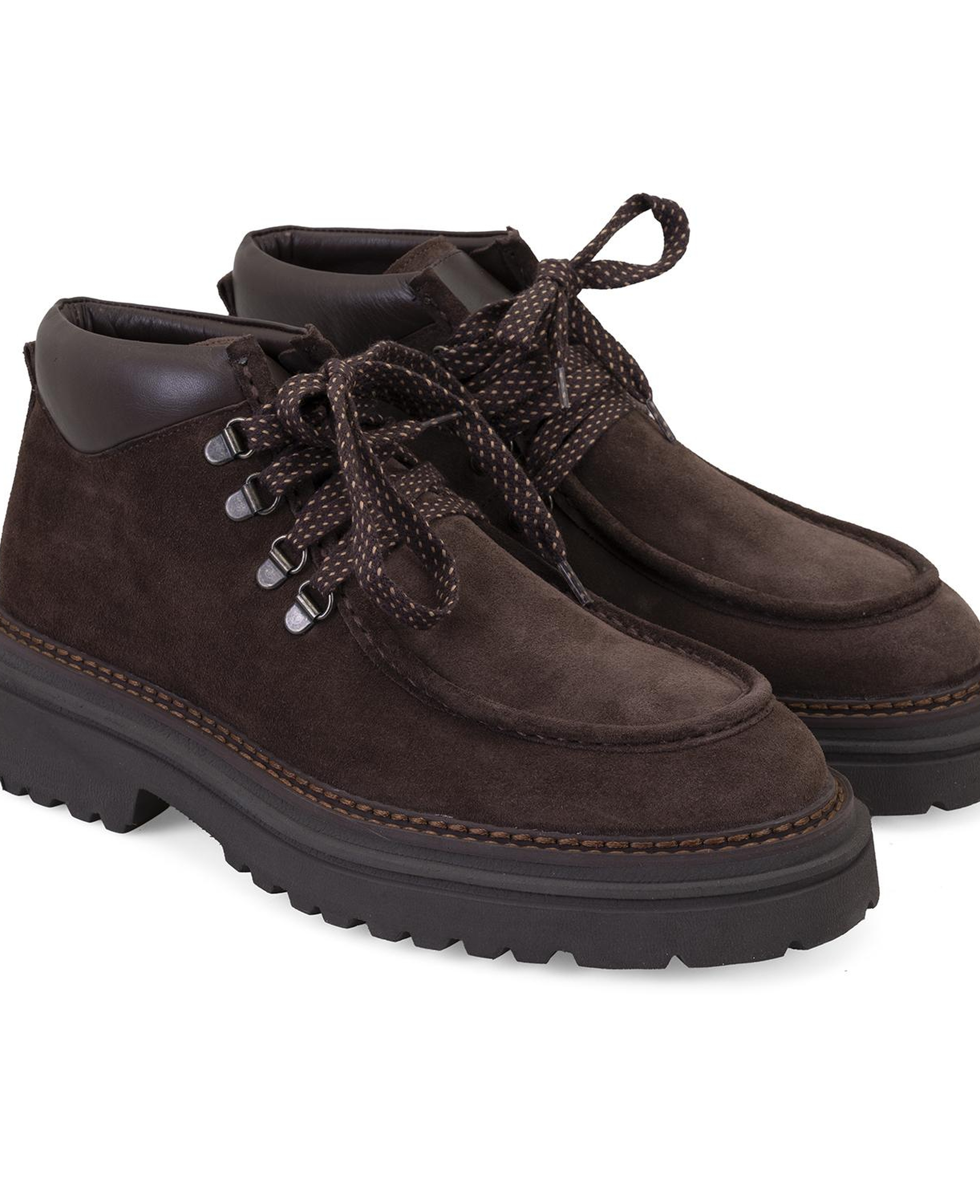 Ethen Kahve Erkek Bağcıklı Deri Bot