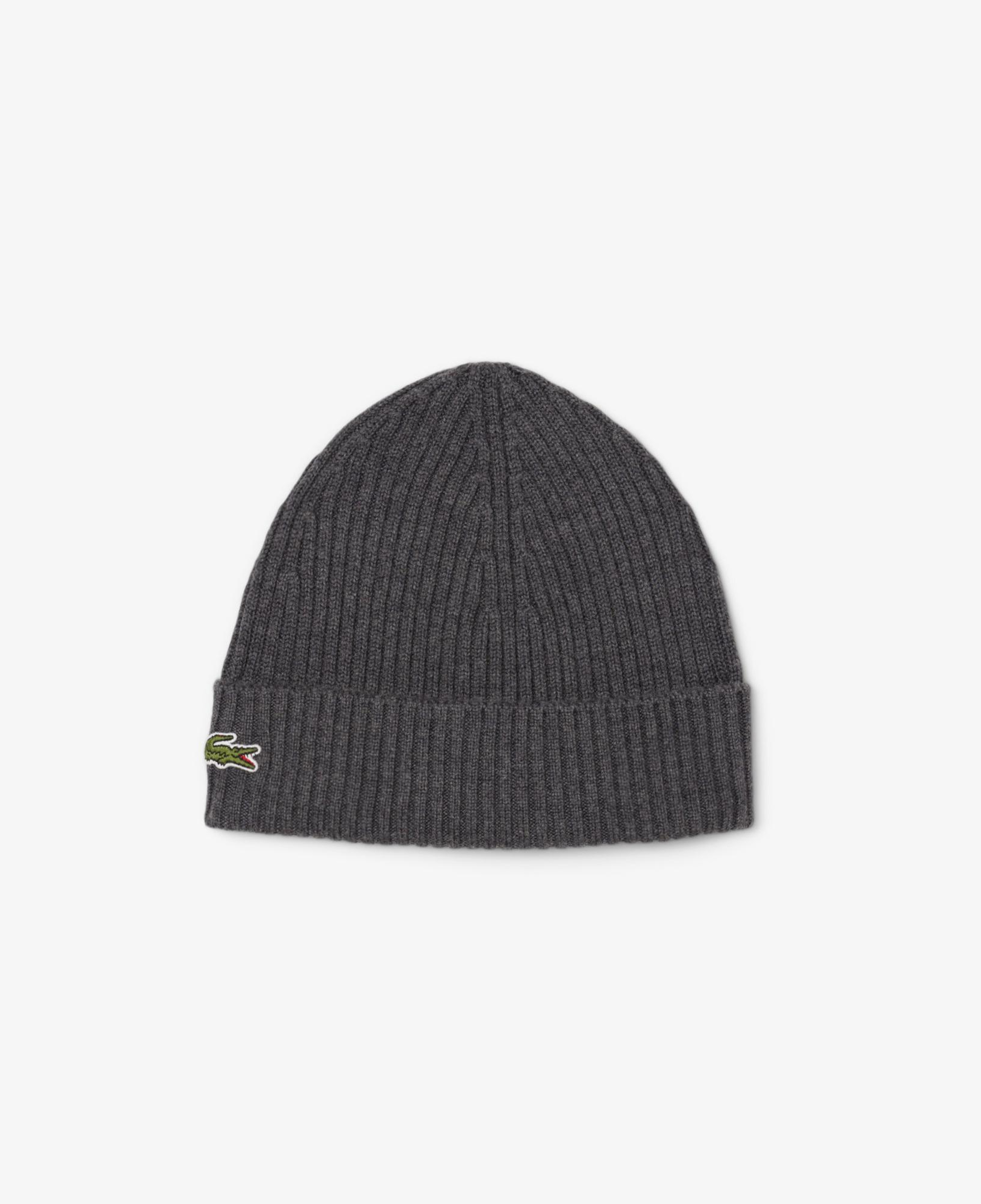 Lacoste Unisex Yün Koyu Gri Bere