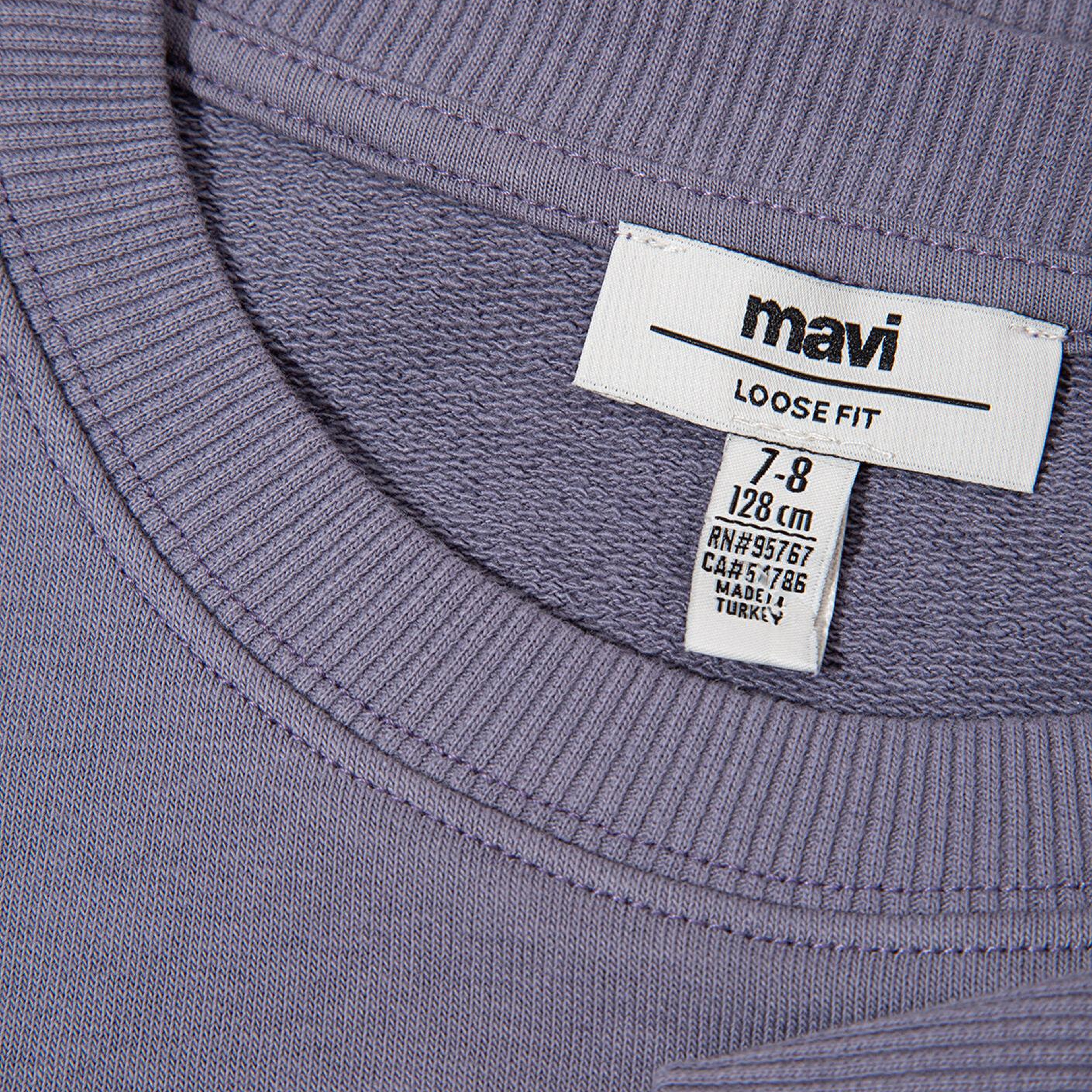 Mavi Mavi Logo Baskılı Mor Sweatshirt 7S10170-88095