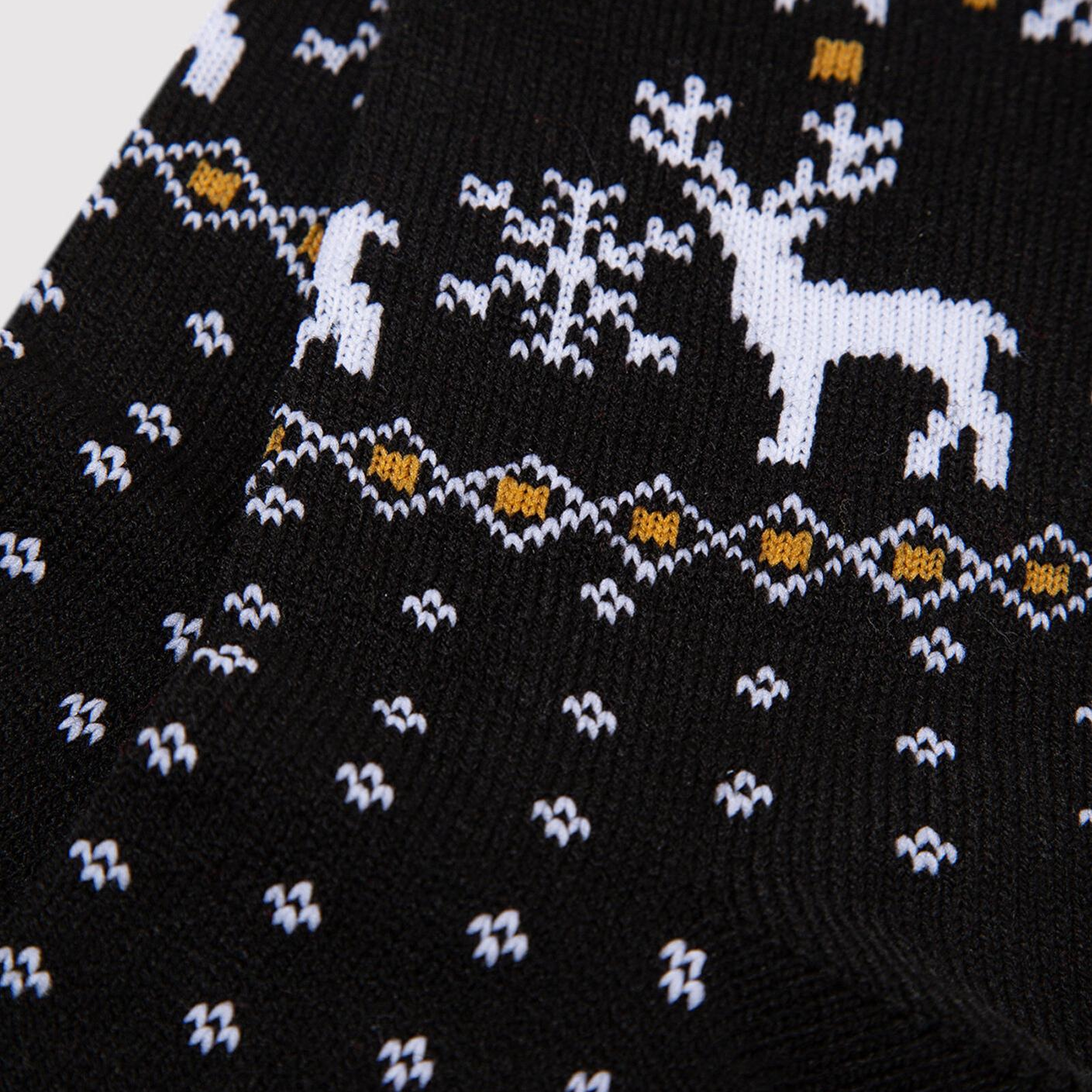 Mavi Yılbaşı Temalı Siyah Bot Çorabı 0912132-900