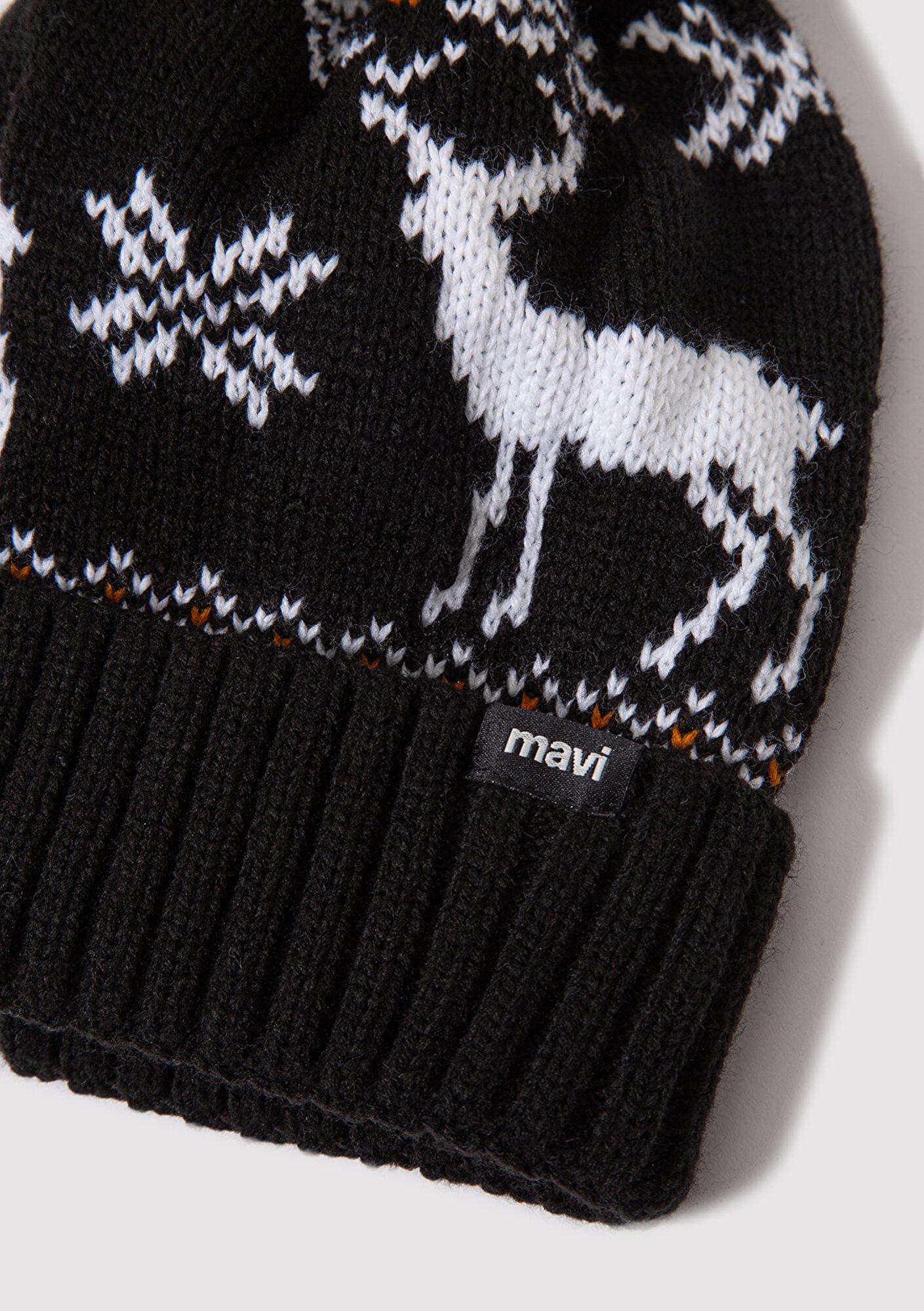 Mavi Yılbaşı Temalı Siyah Bere 0912106-900