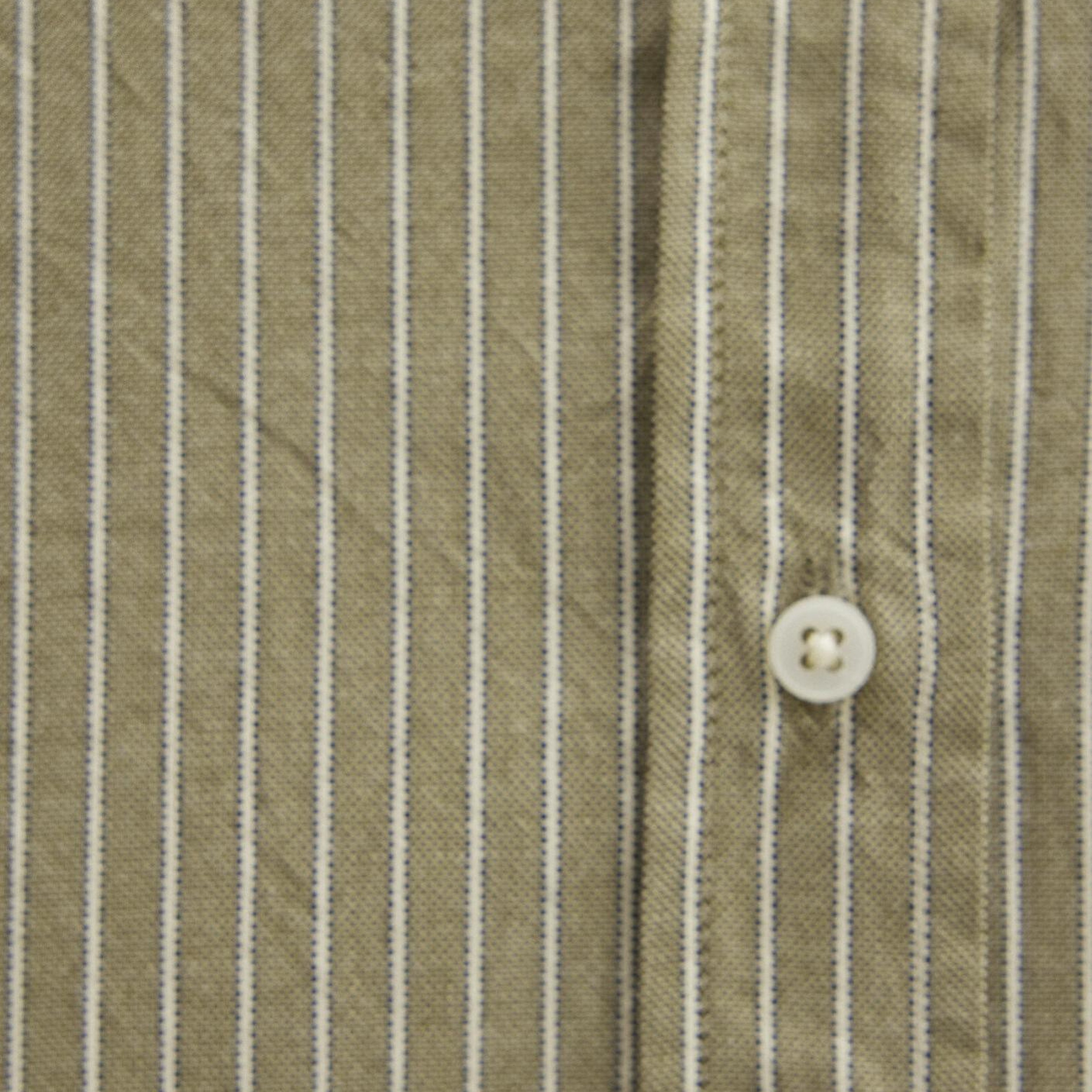 Mavi Çizgili Haki Gömlek Loose Fit / Bol Rahat Kesim 1211372-91369
