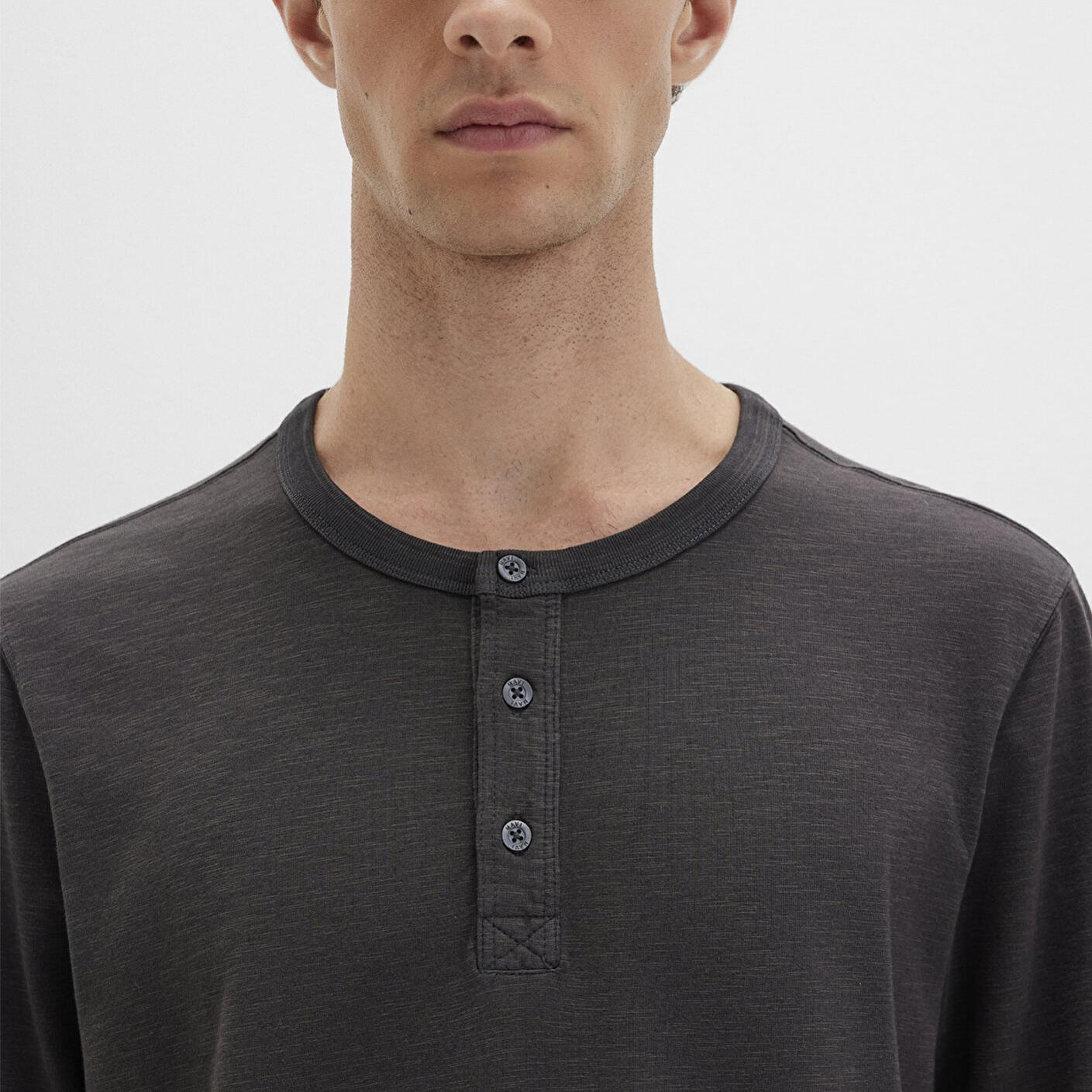 Mavi Uzun Kollu Antrasit Tişört Loose Fit / Bol Rahat Kesim 0613117-70092