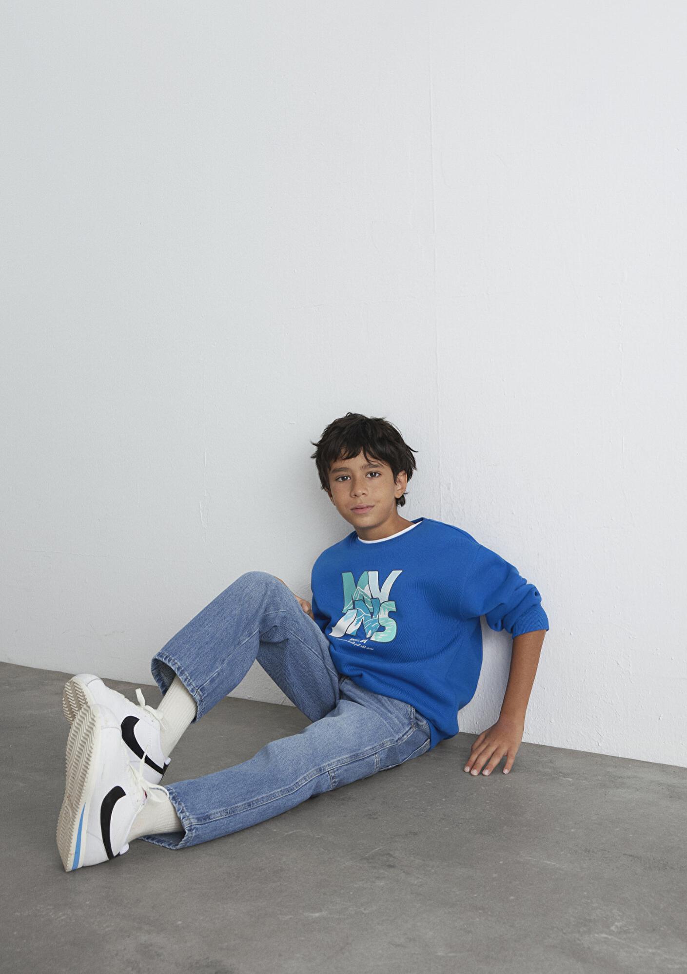 Mavi MVJNS Bisiklet Yaka Mavi Sweatshirt 6S10157-82491