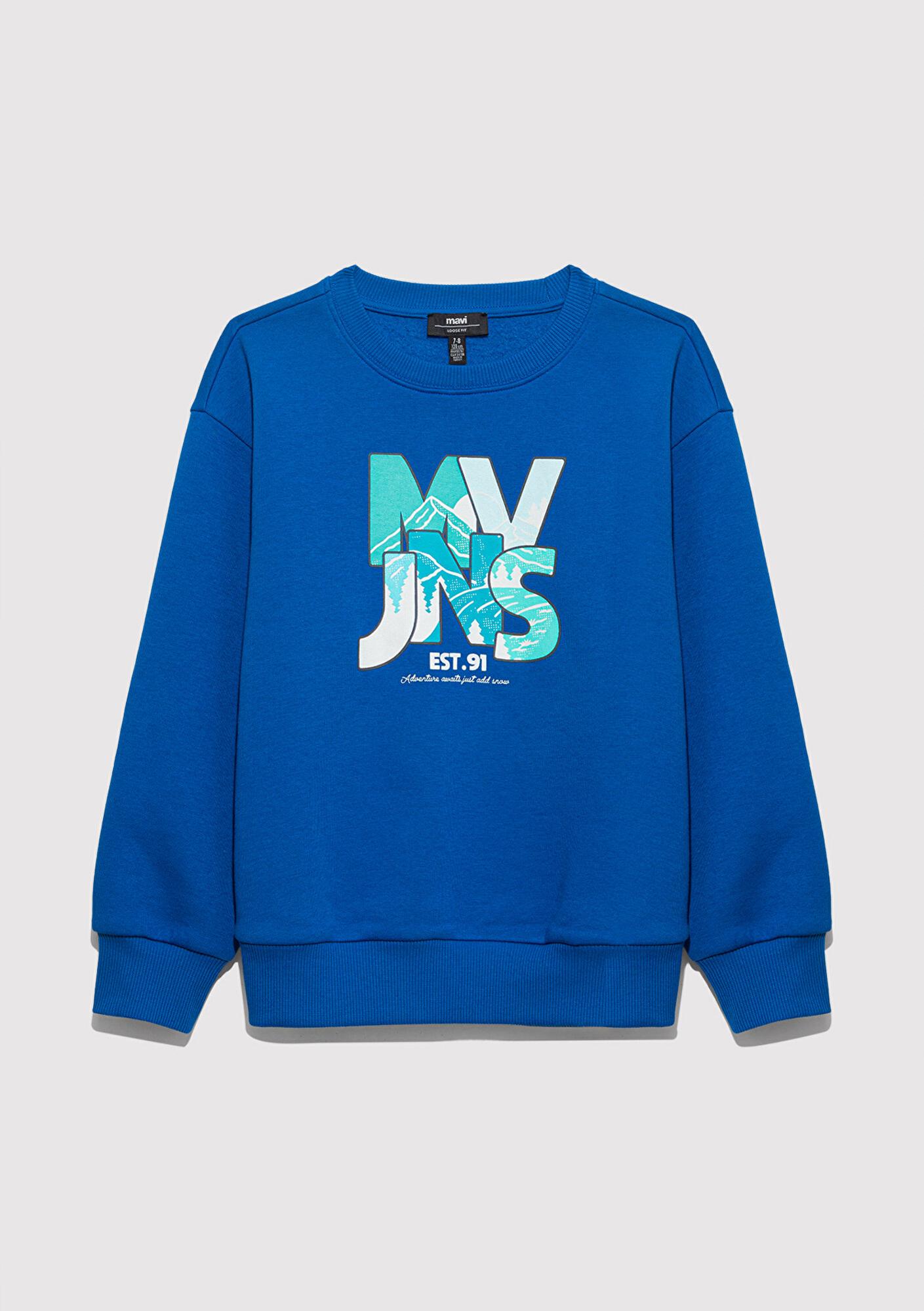 Mavi MVJNS Bisiklet Yaka Mavi Sweatshirt 6S10157-82491