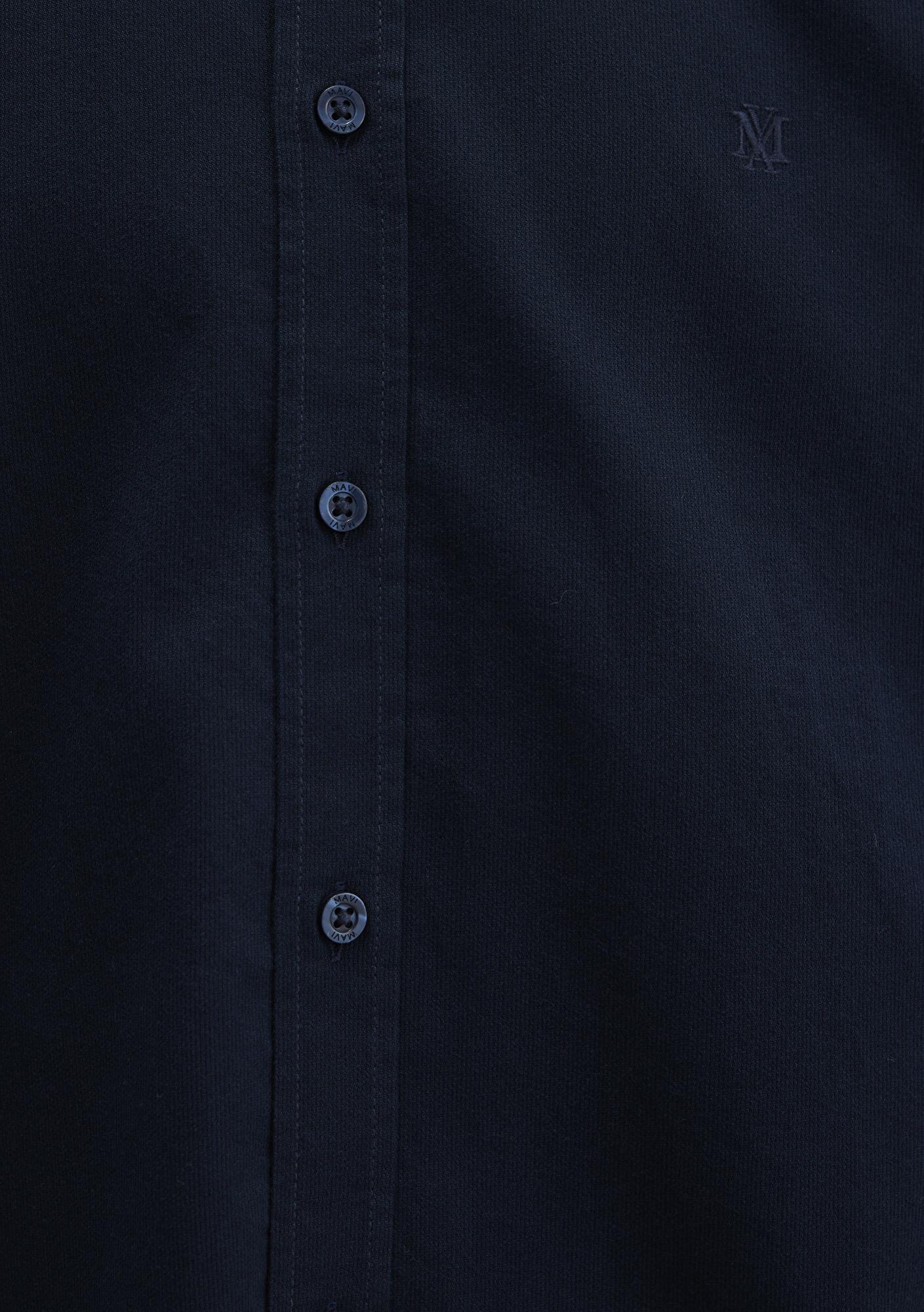 Mavi M Logo Nakışlı Lacivert Gömlek Slim Fit / Dar Kesim 0211192-70492