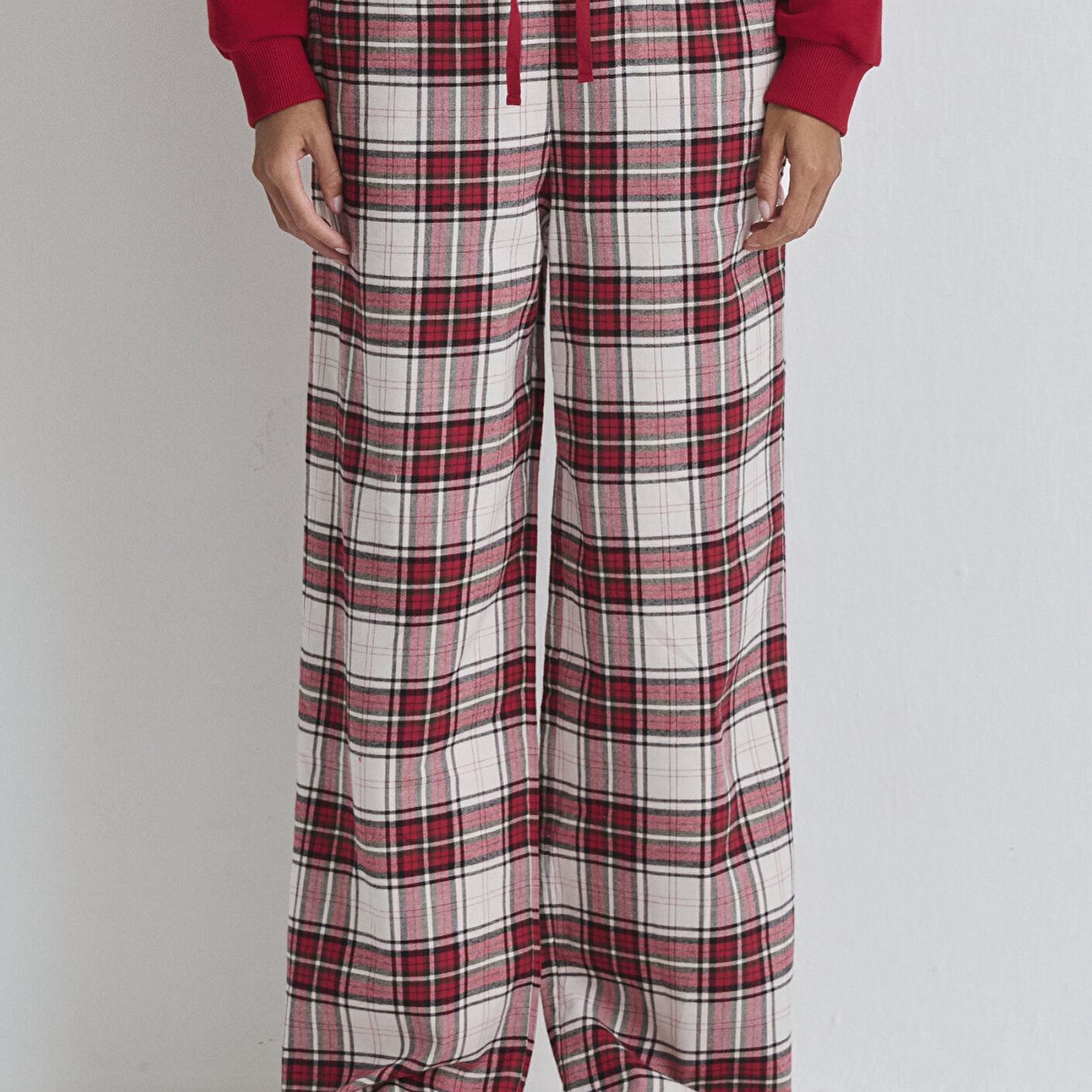 Mavi Yılbaşı Temalı Ekose Pantolon 1011168-80638