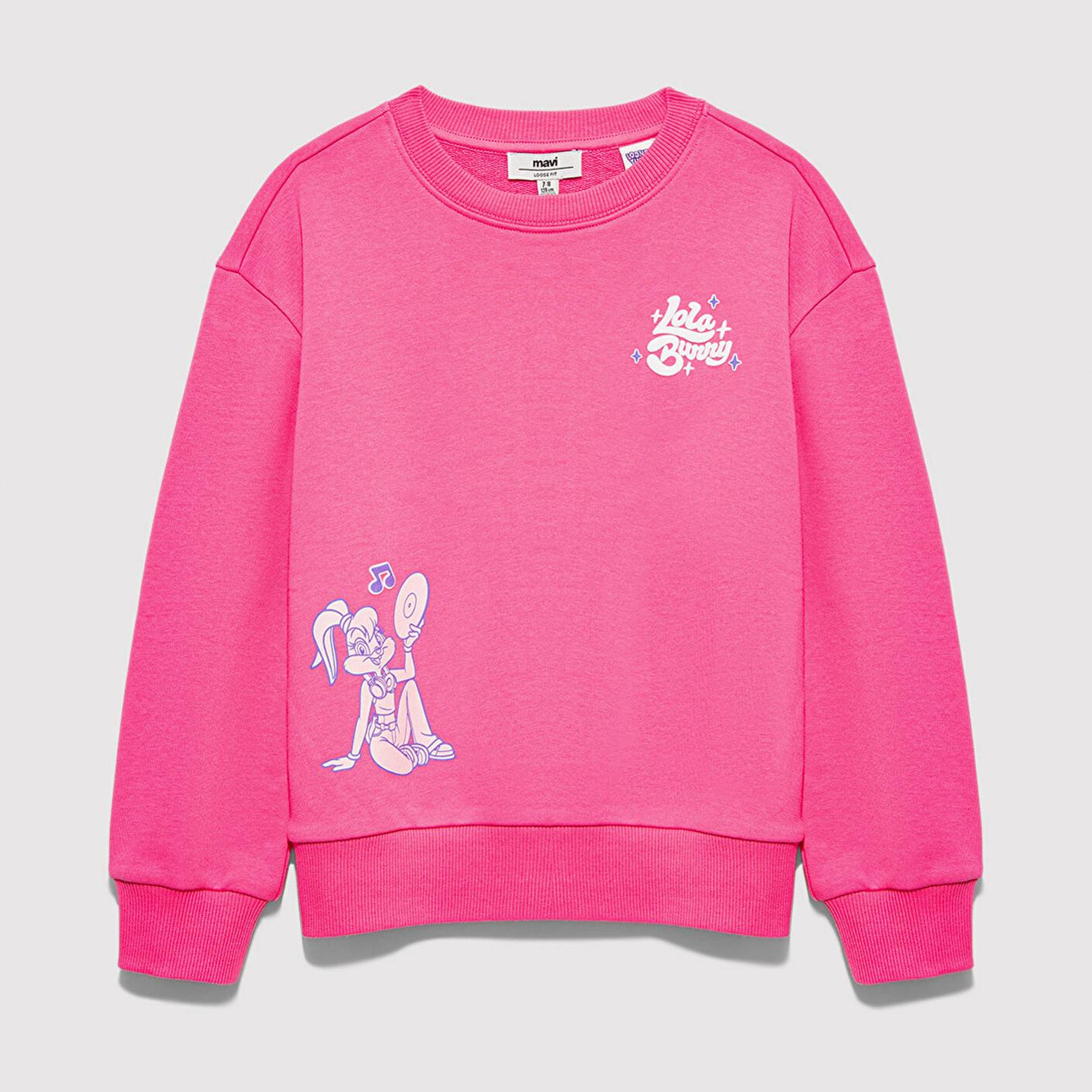 Mavi Lola Bunny Baskılı Pembe Sweatshirt 7S10184-91355
