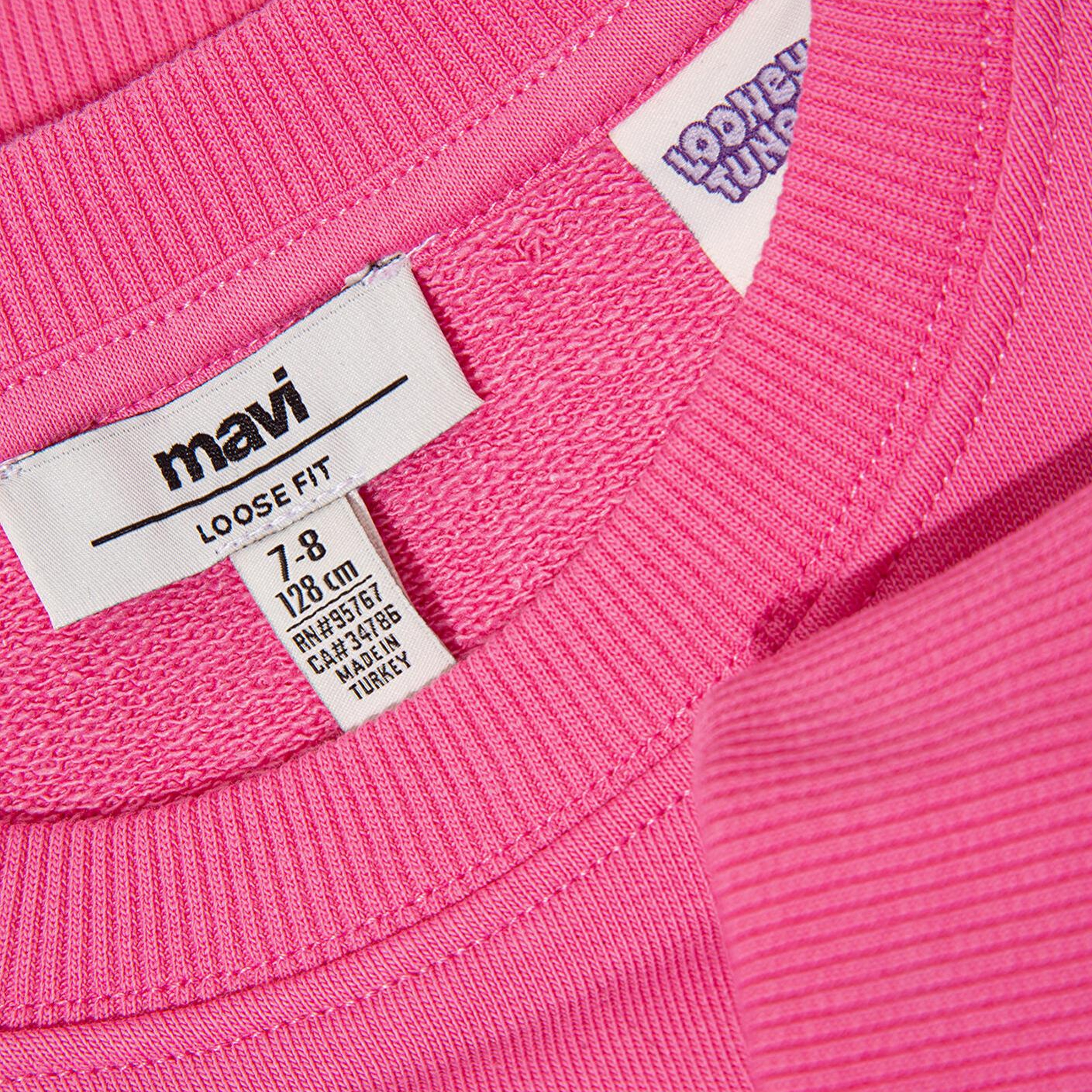 Mavi Lola Bunny Baskılı Pembe Sweatshirt 7S10184-91355