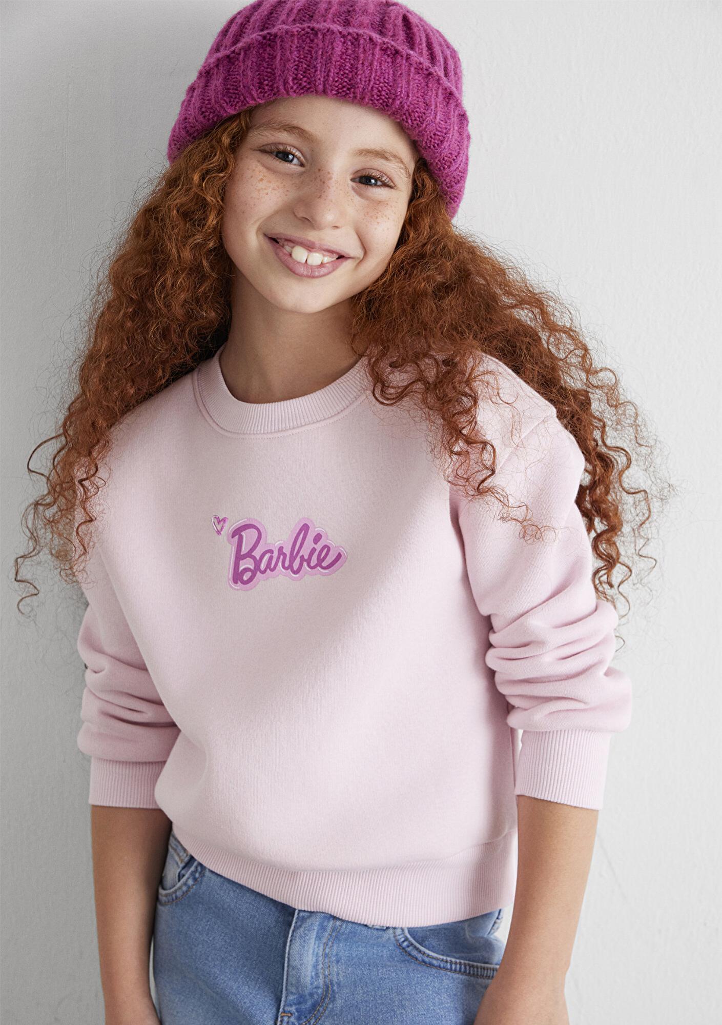 Mavi Barbie Baskılı Pembe Sweatshirt 7S10185-71007