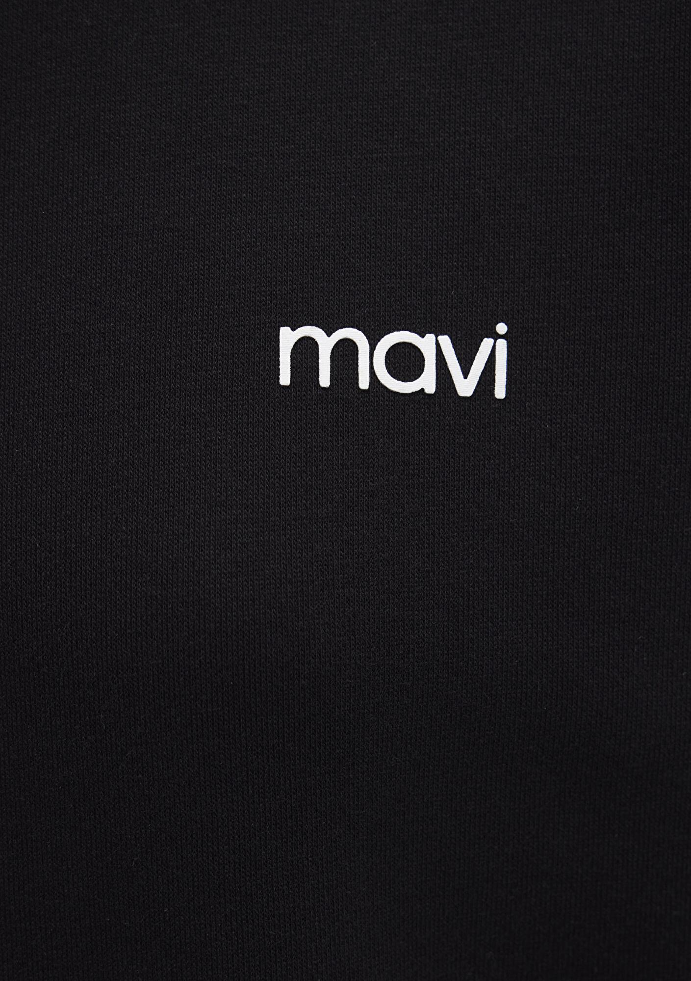 Mavi Mavi Logo Baskılı Siyah Sweatshirt 1S10490-900