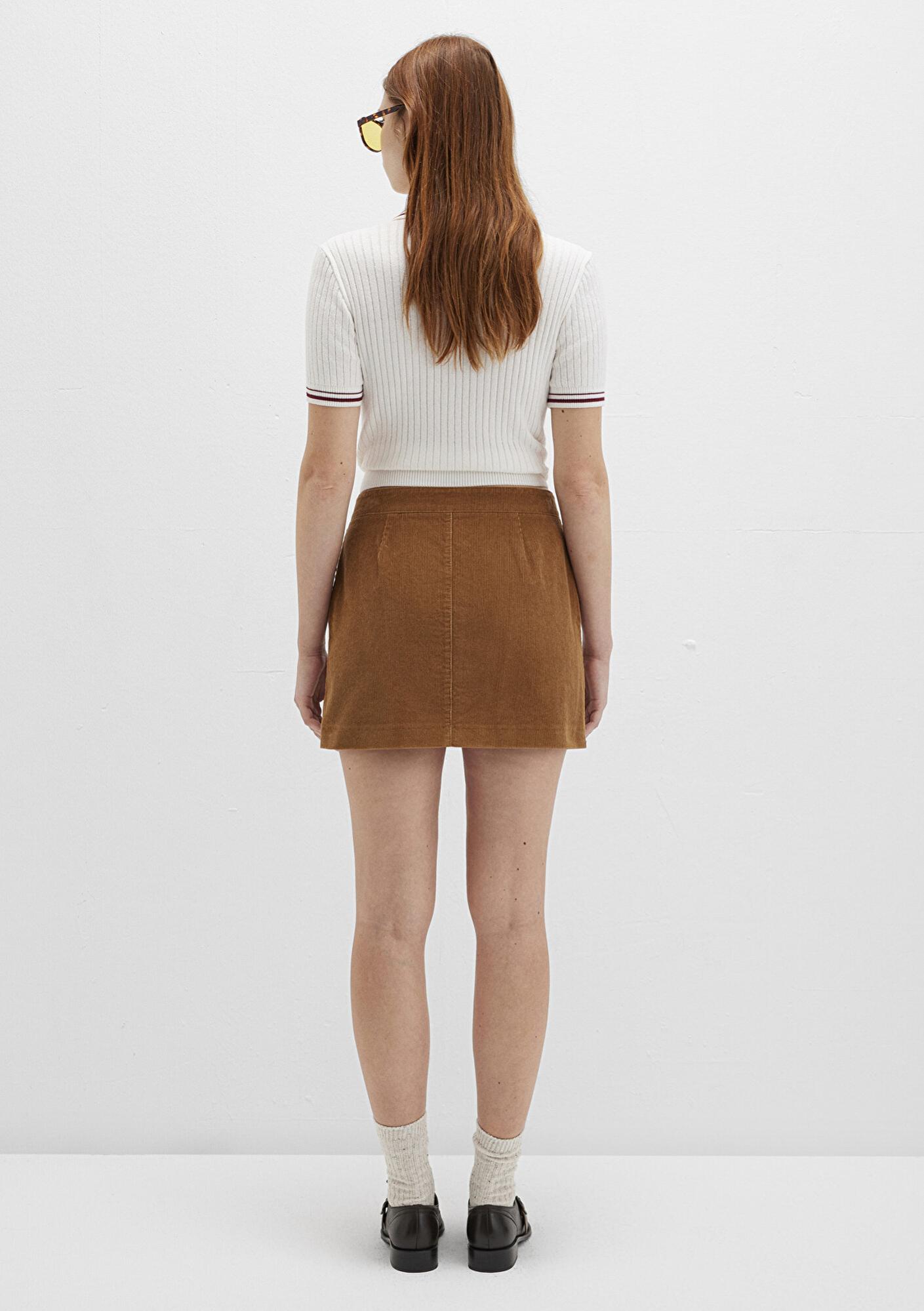 Mavi Kahverengi Kadife Etek 1310831-91393