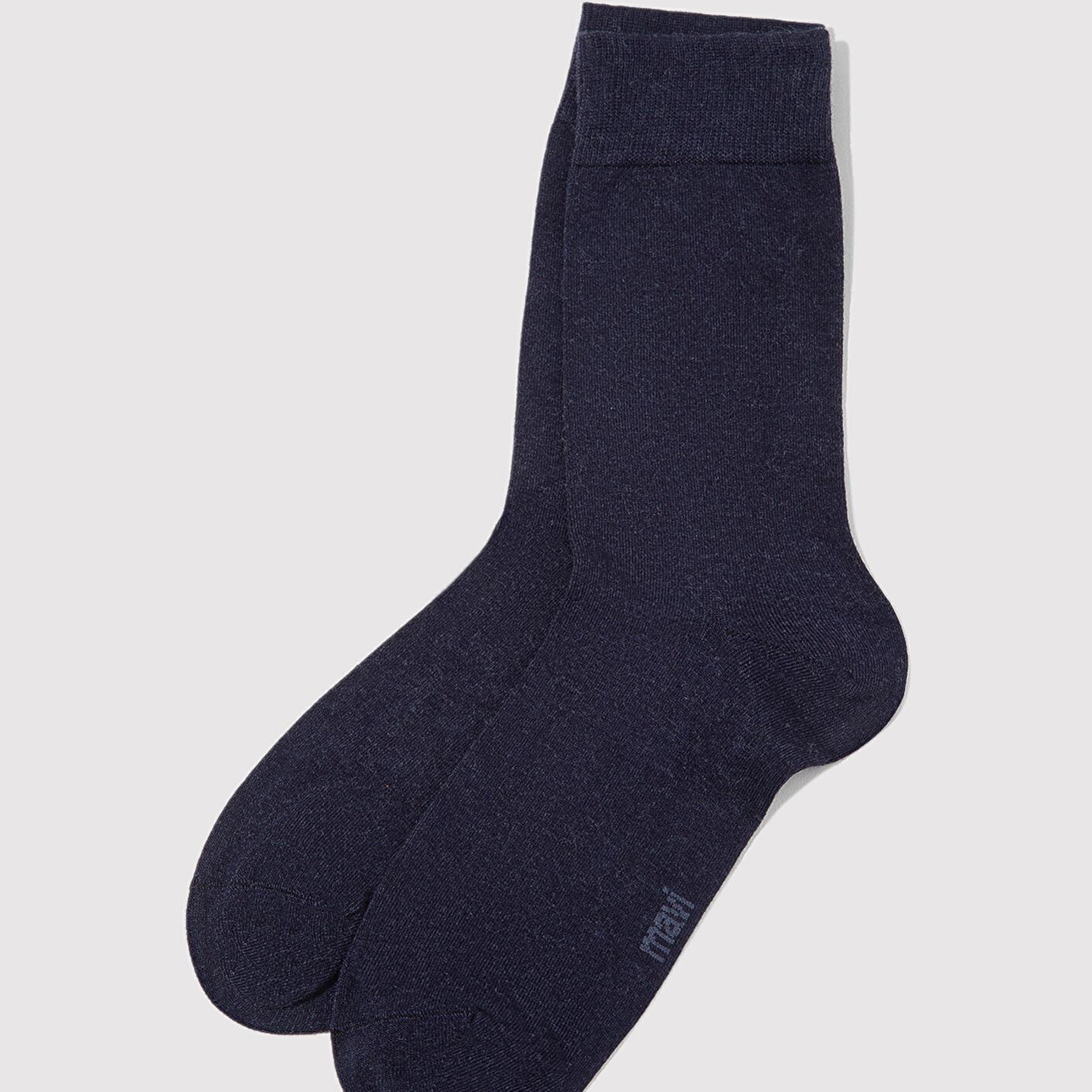Mavi Yün Karışımlı Lacivert Soket Çorap 0912199-35665
