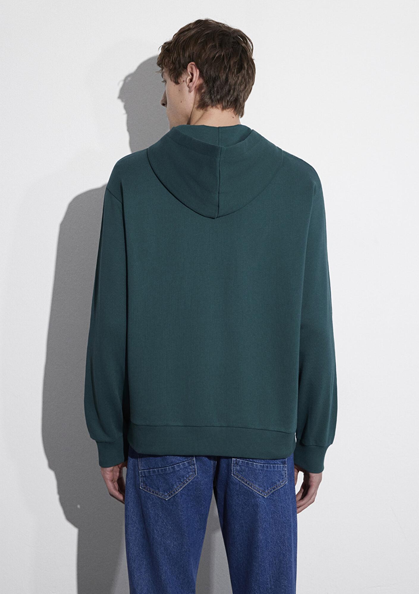 Mavi Yılbaşı Temalı Yeşil Sweatshirt 0S10554-71932