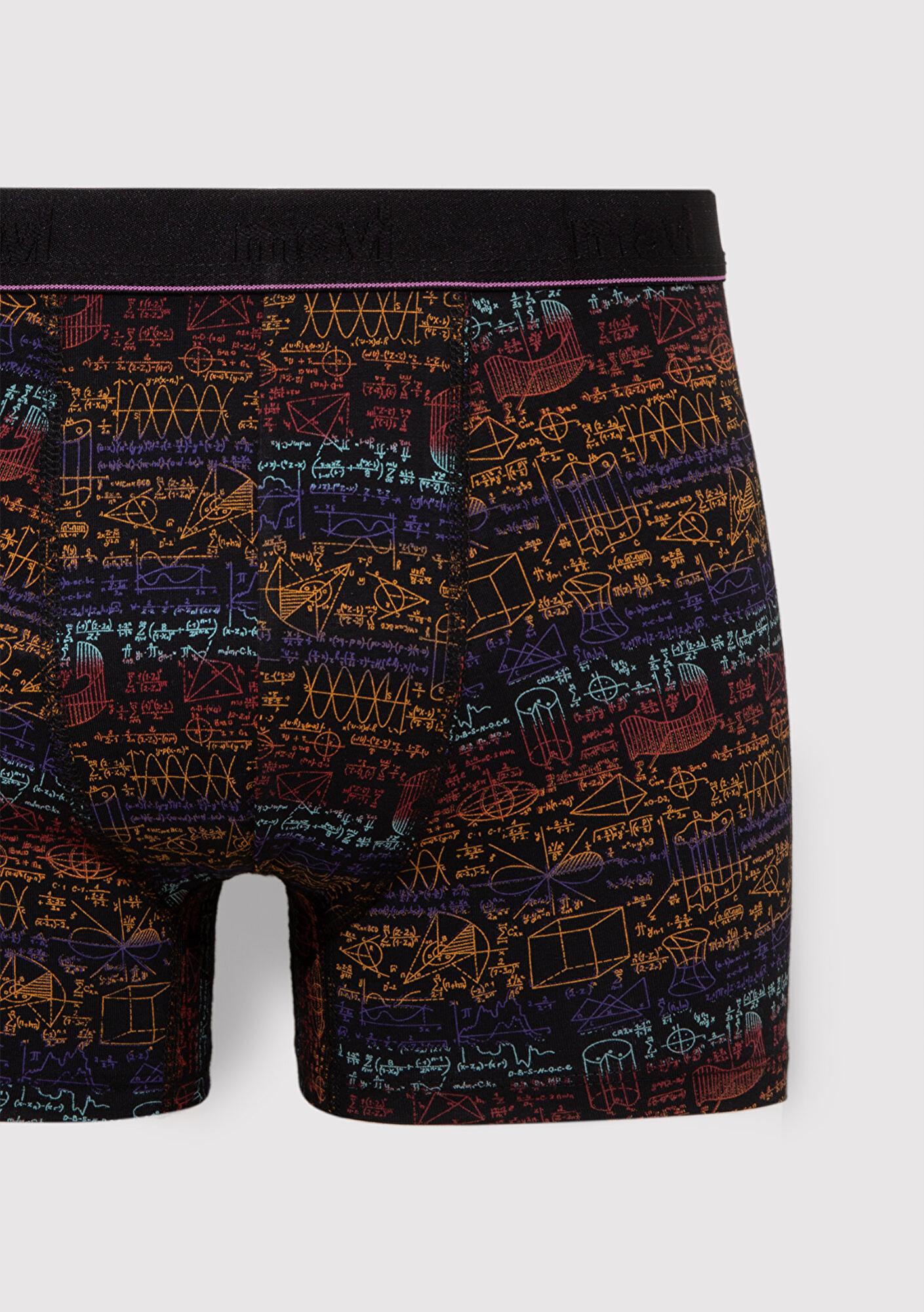 Mavi 3lü Baskılı Siyah Boxer 0912209-900