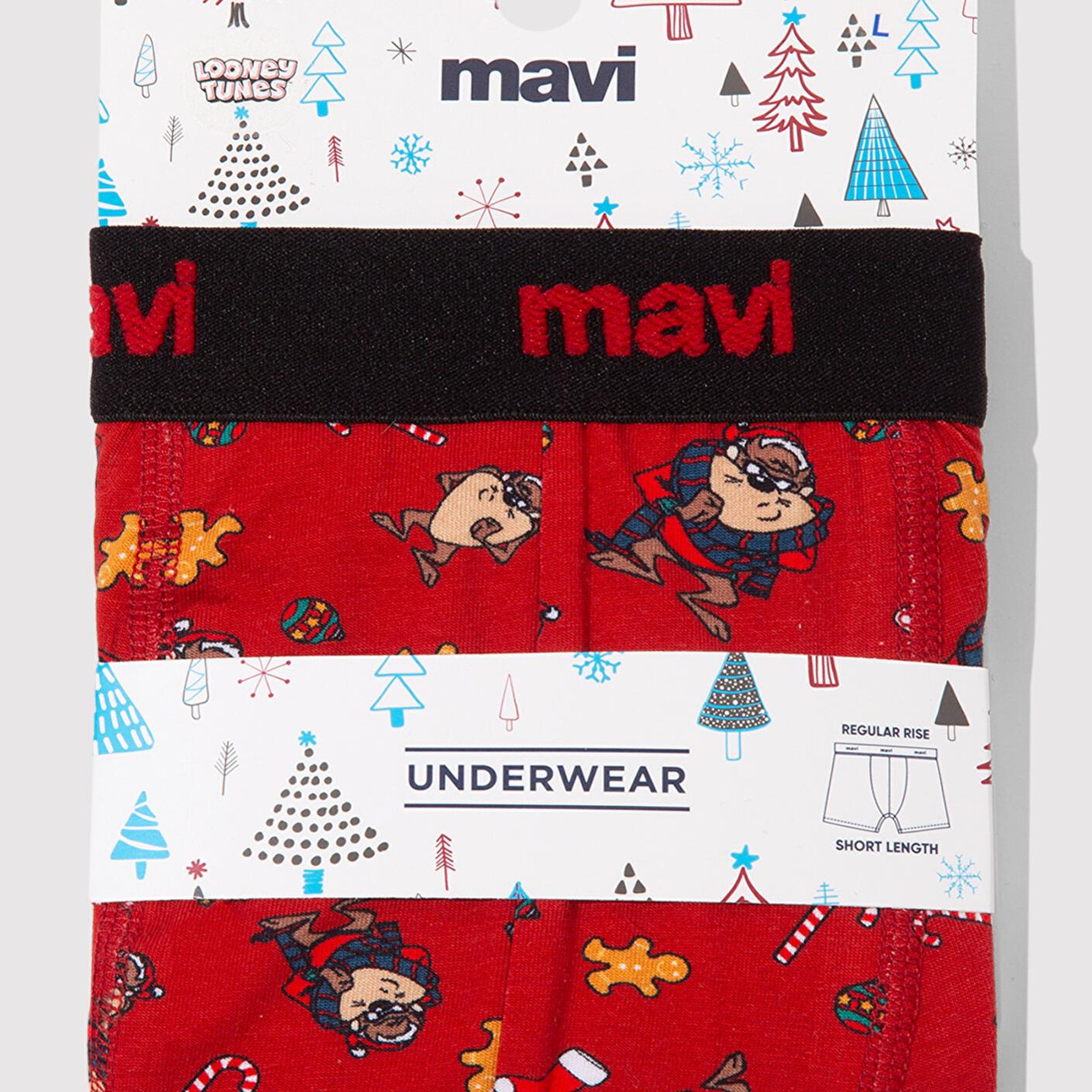 Mavi Yılbaşı Temalı Tazmanya Canavarı Boxer 0912136-32421