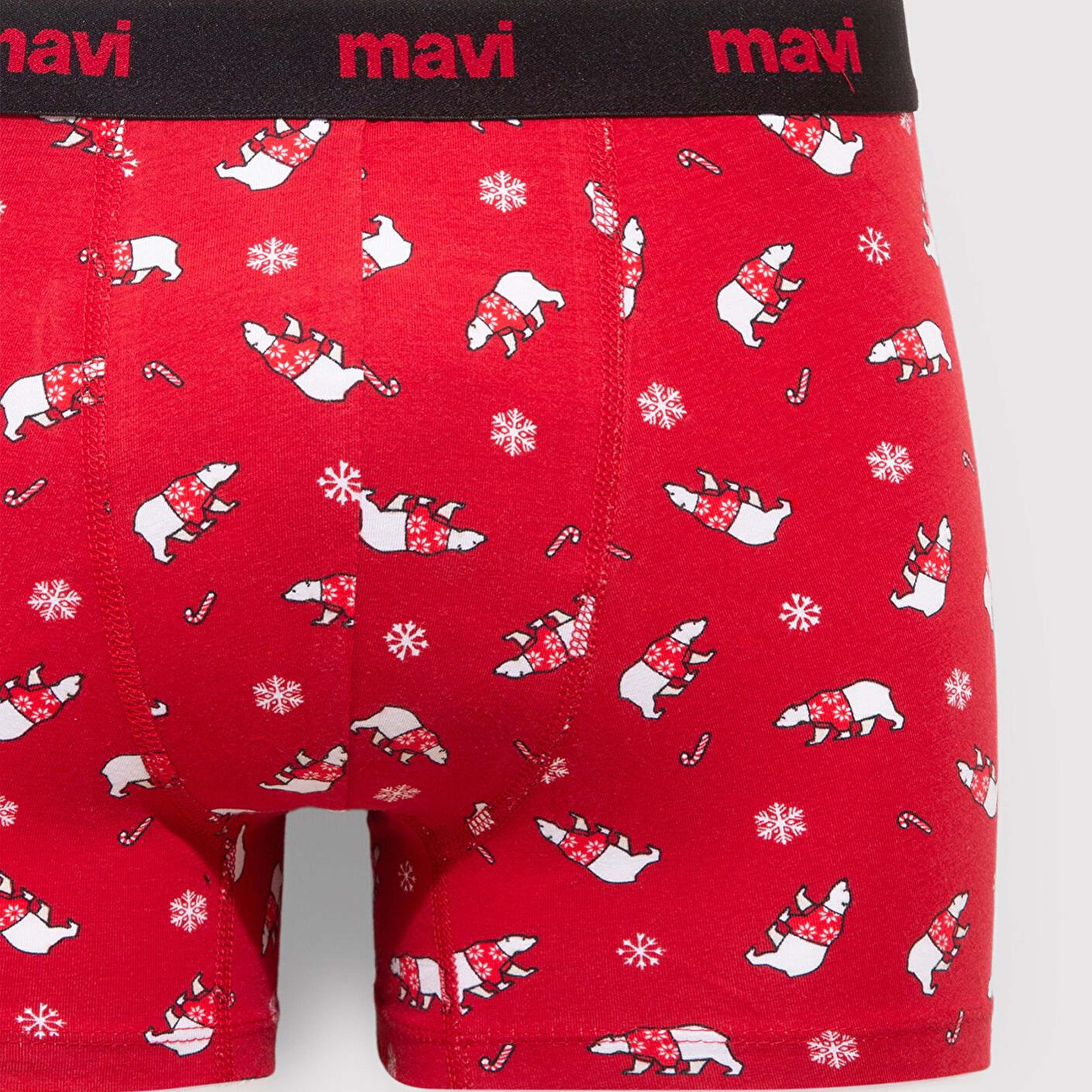 Mavi Yılbaşı Temalı Baskılı Boxer 0912140-32421