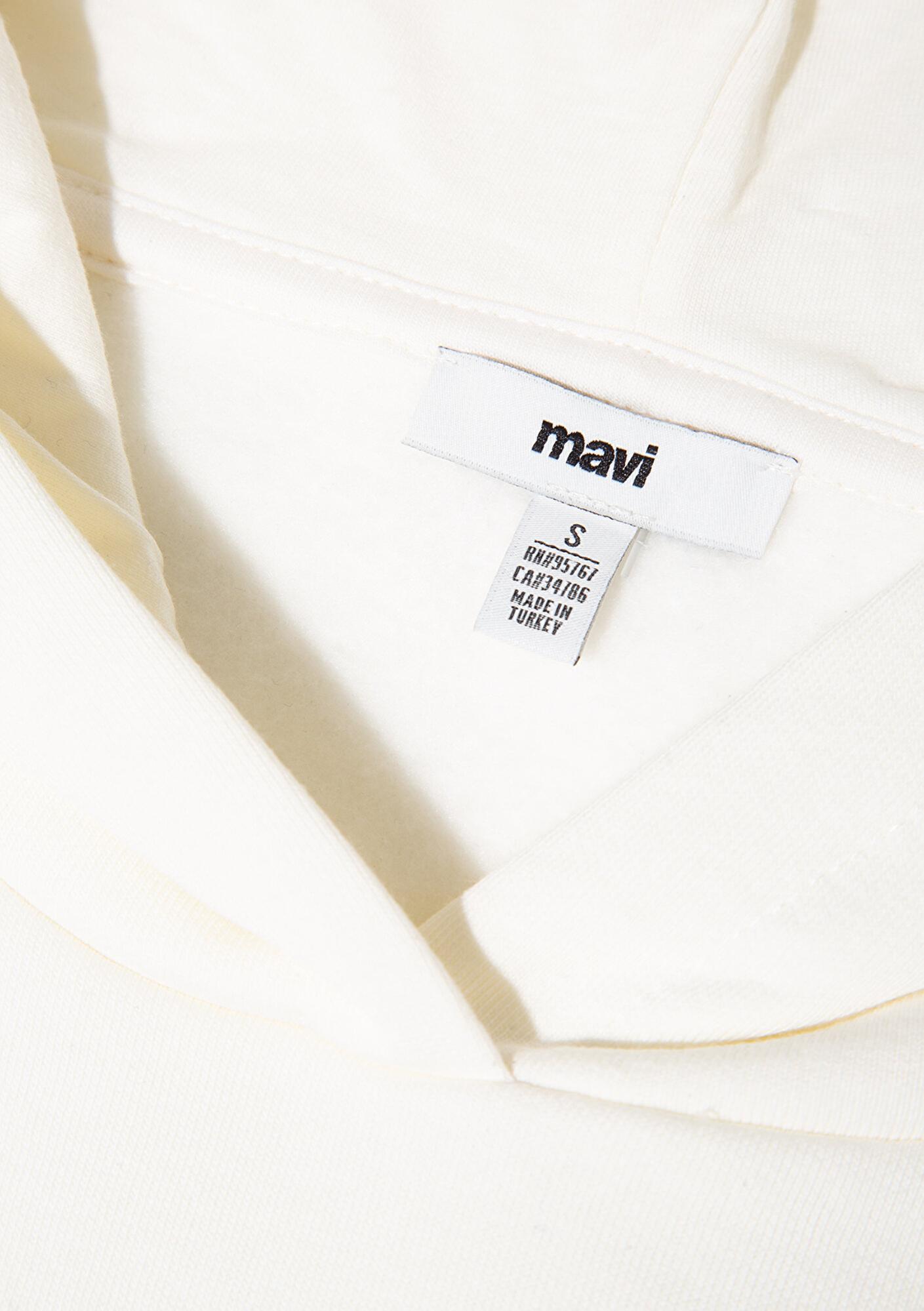 Mavi Rick And Morty Baskılı Ekru Sweatshirt 1S10468-80194