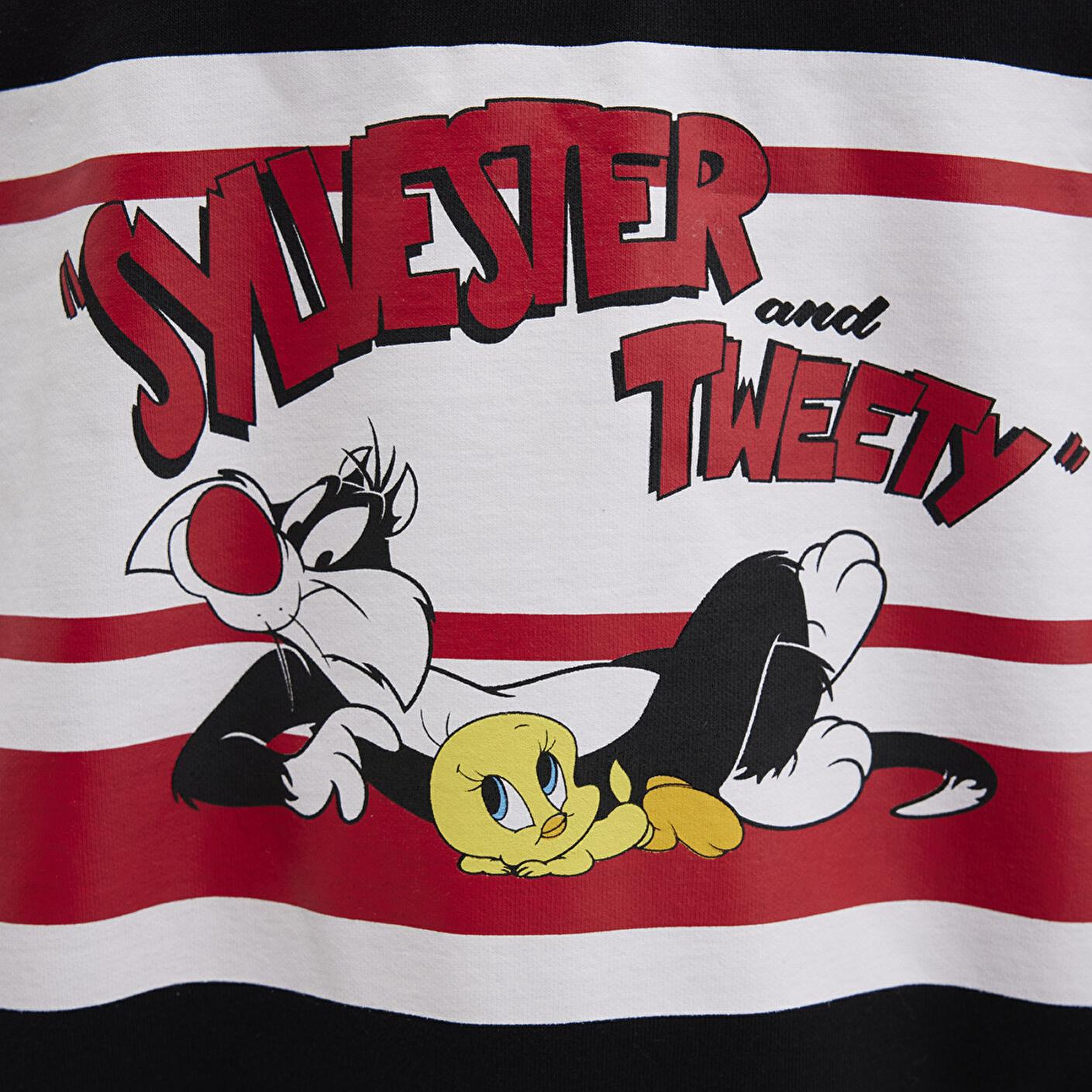 Mavi Tom ve Jerry Baskılı Siyah Sweatshirt 1S10472-900