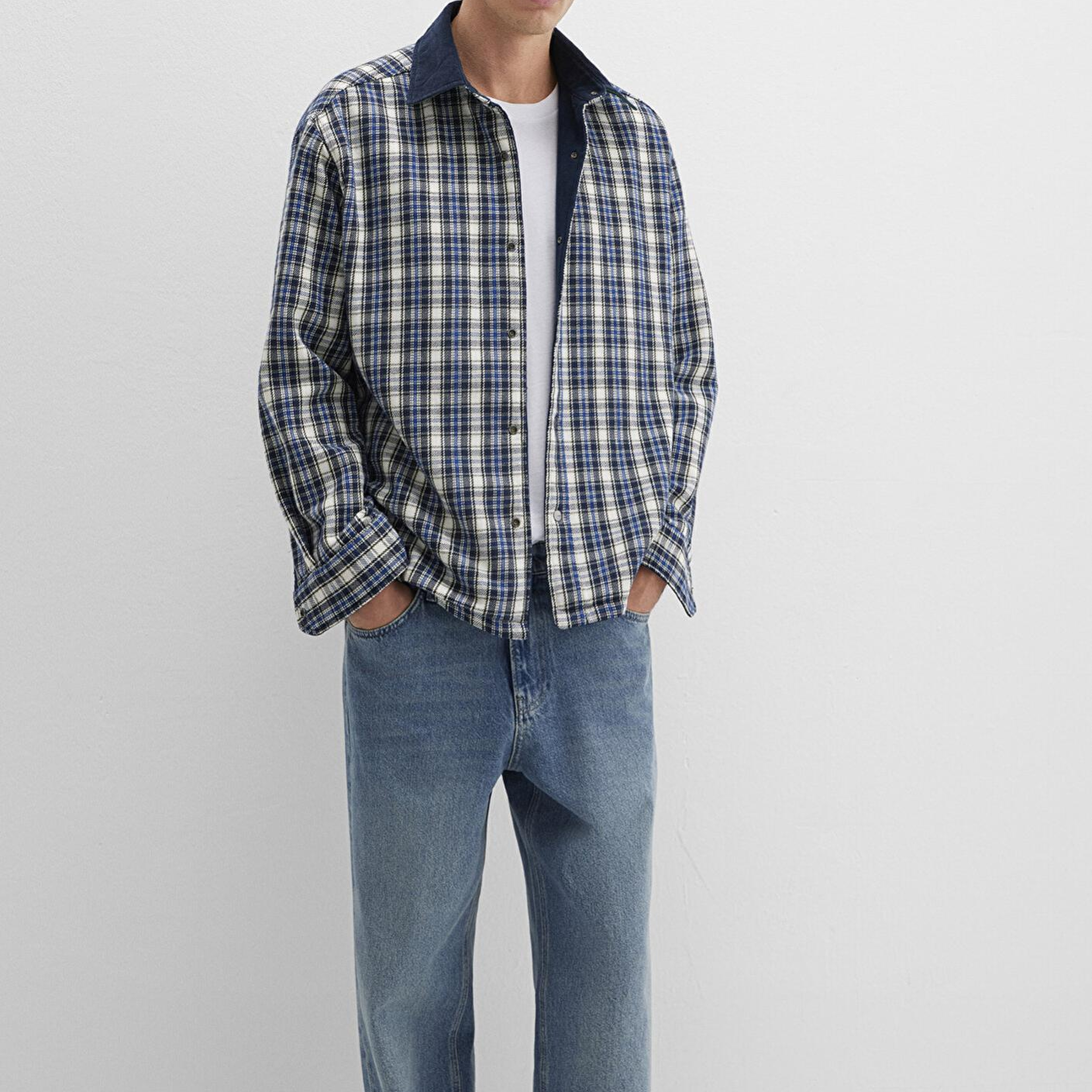 Mavi Çift Taraflı Lacivert Gömlek Loose Fit / Bol Rahat Kesim 0211783-80872