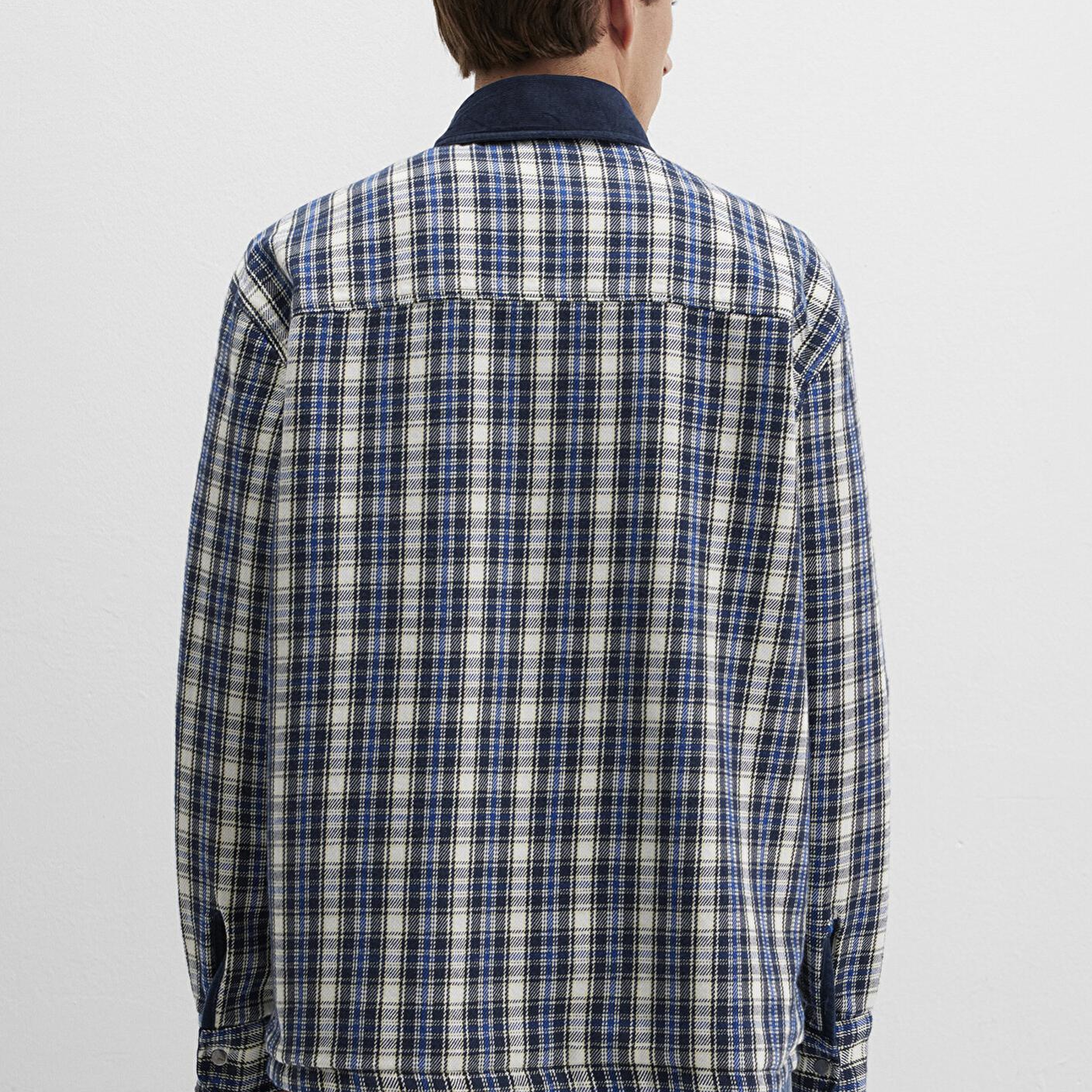 Mavi Çift Taraflı Lacivert Gömlek Loose Fit / Bol Rahat Kesim 0211783-80872