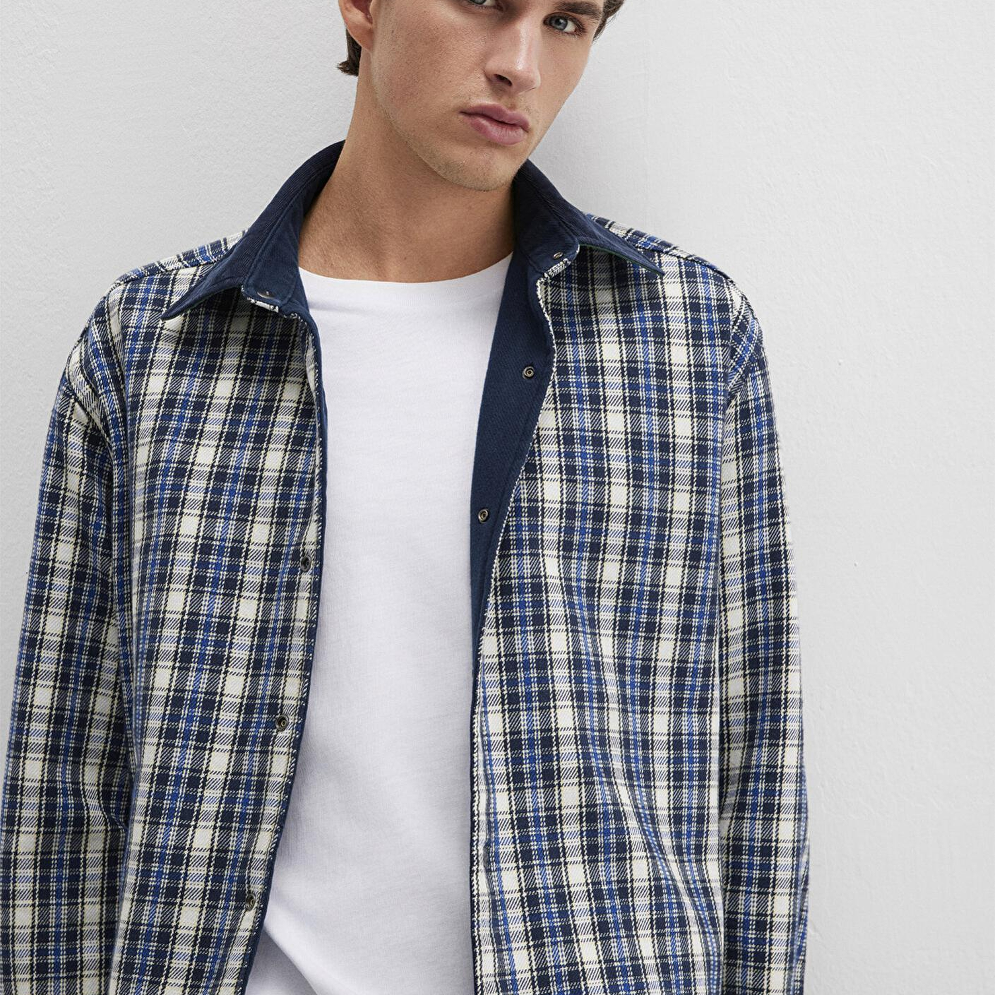 Mavi Çift Taraflı Lacivert Gömlek Loose Fit / Bol Rahat Kesim 0211783-80872