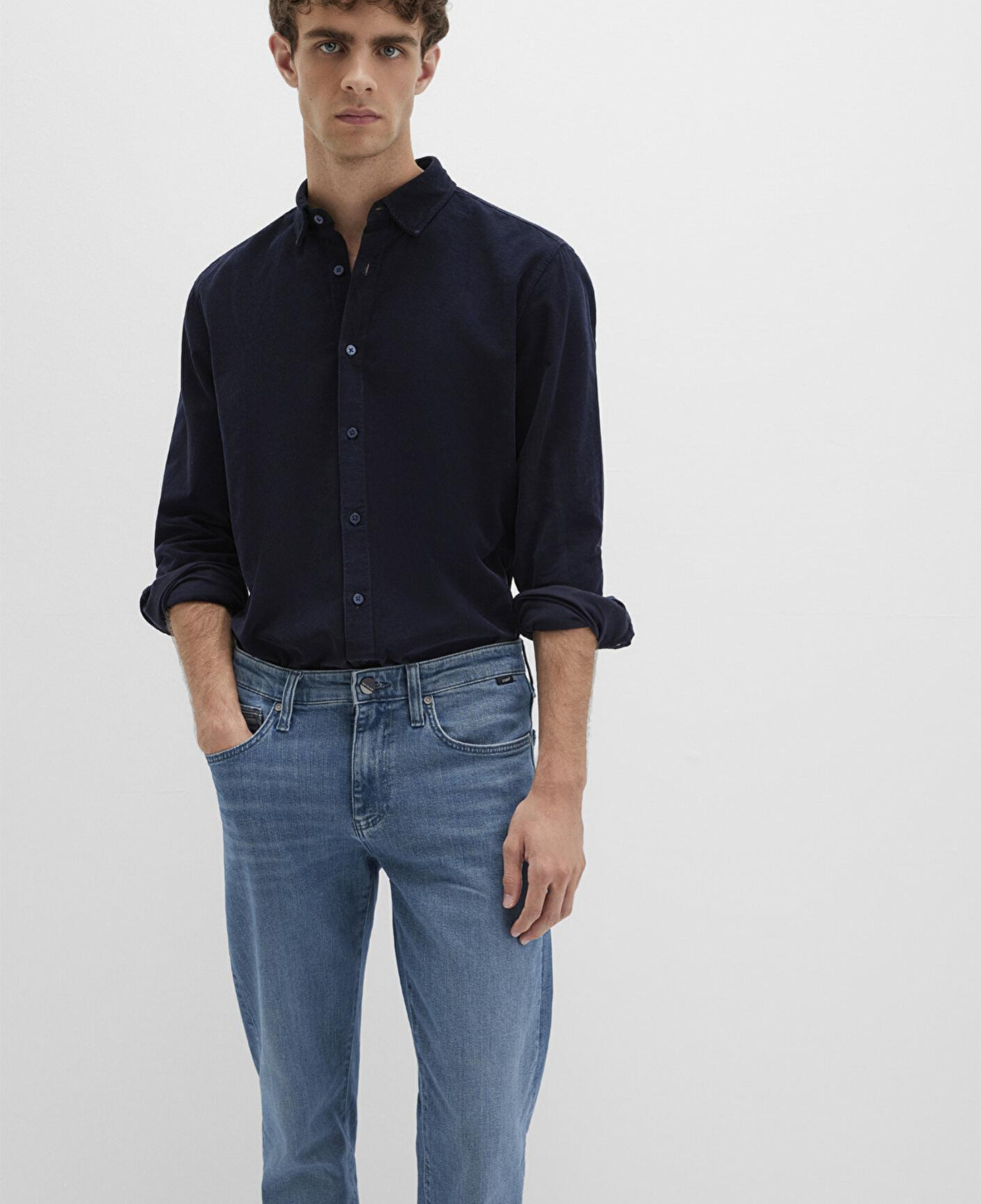 Mavi Mavi Black Kadife Lacivert Gömlek Regular Fit / Normal Kesim 0211746-80872