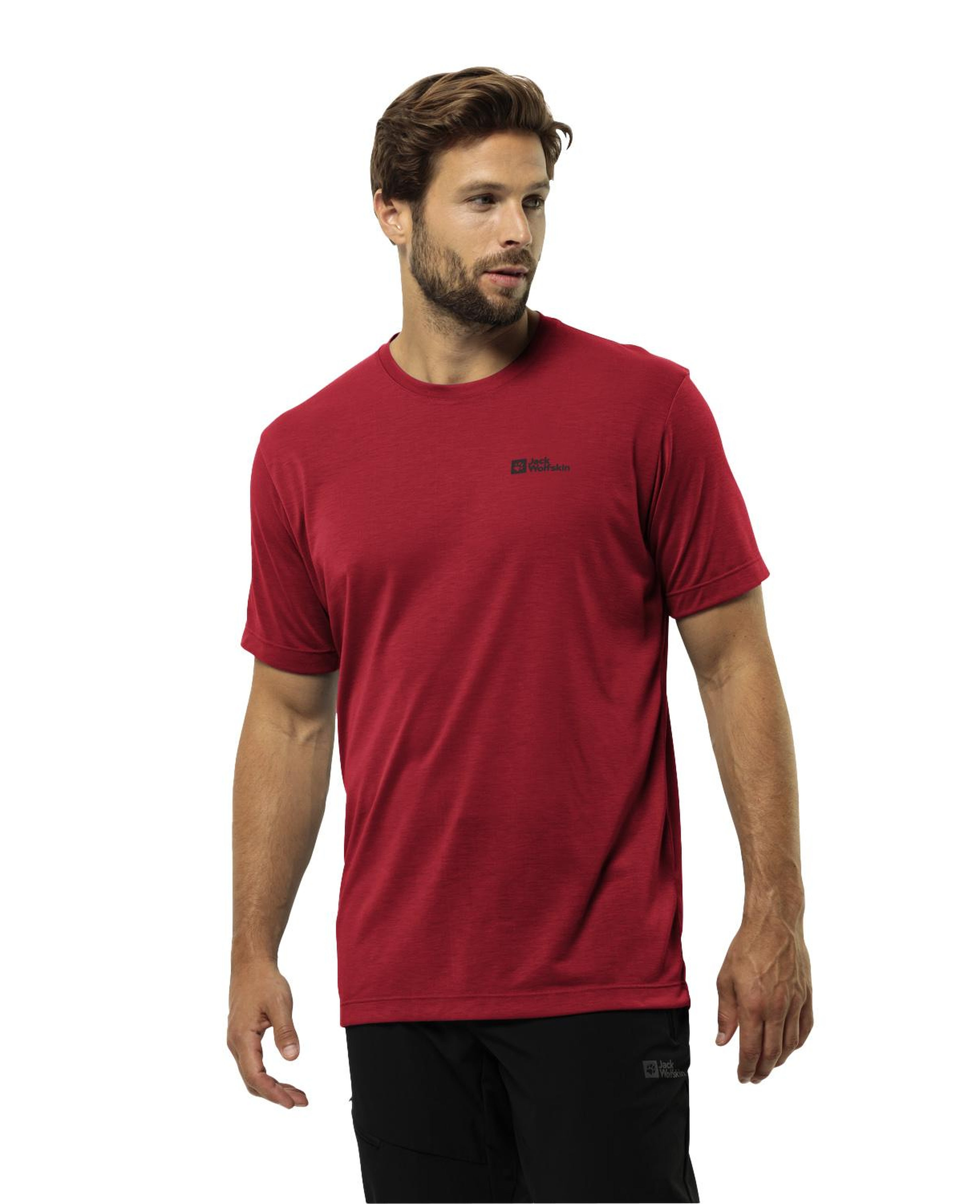 Jack Wolfskin Vonnan Erkek Kırmızı Tişört