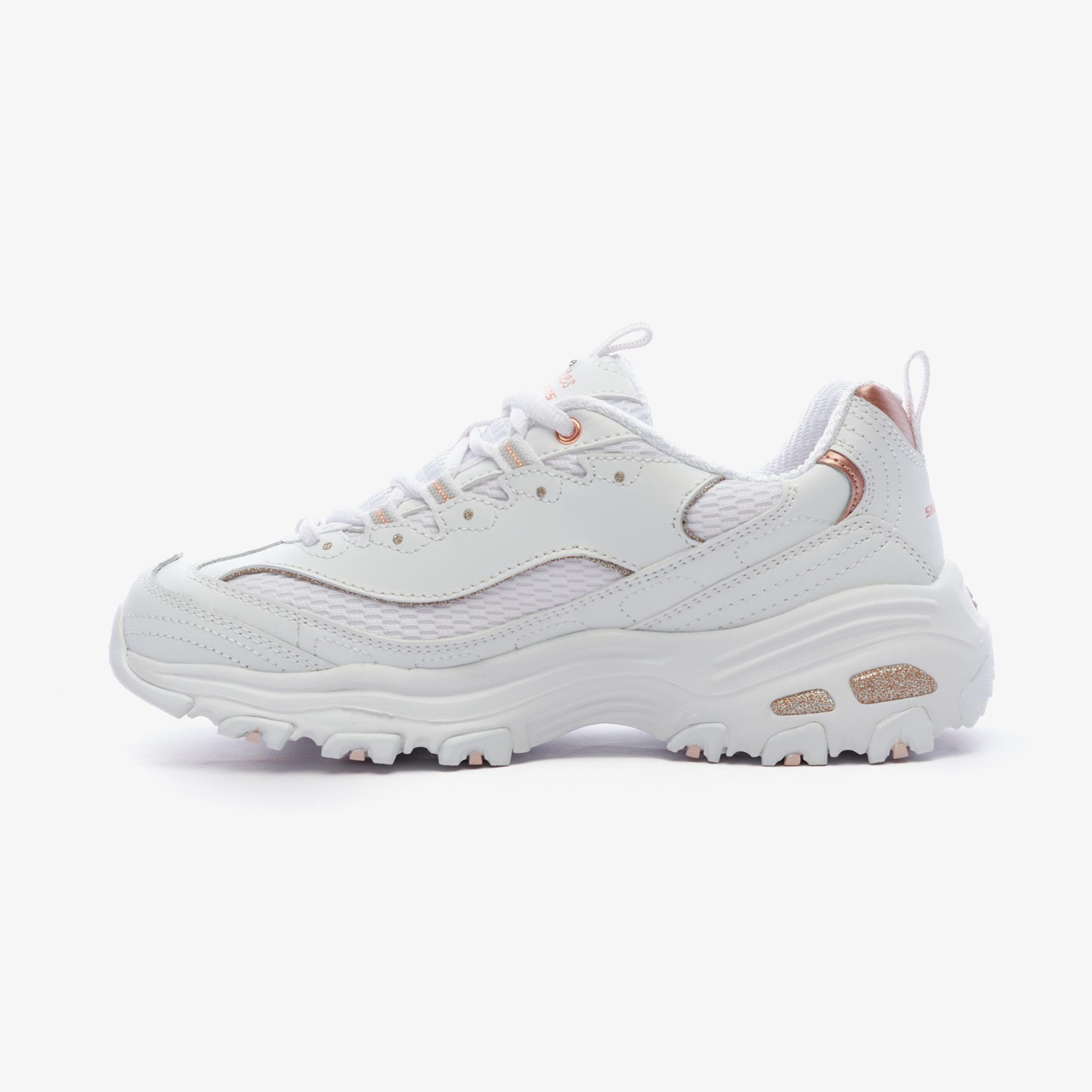 Skechers D'Lites - Copper Divine Kadın Beyaz Sneaker