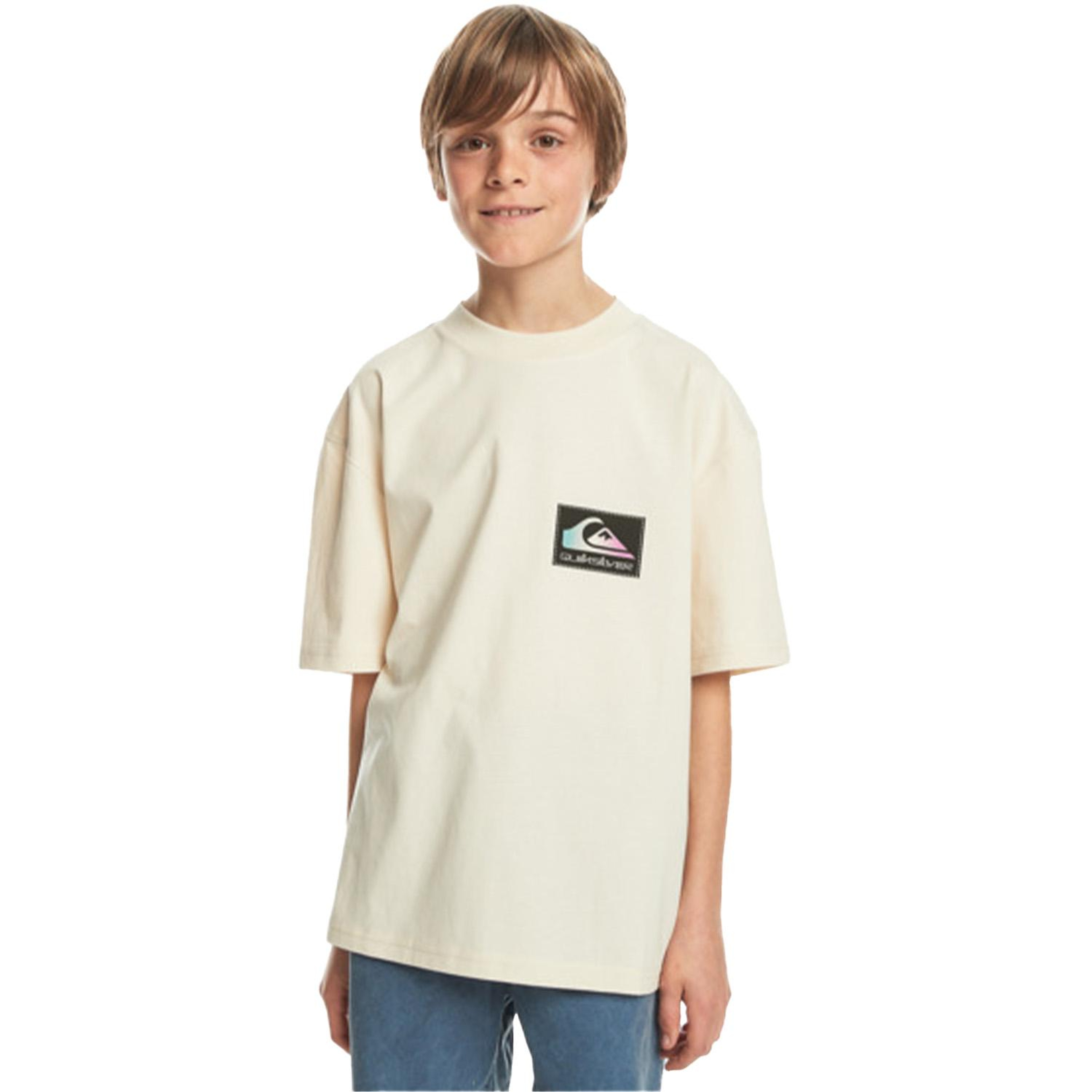 Quiksilver Back Flash Youth Erkek Çocuk Bej Tişört