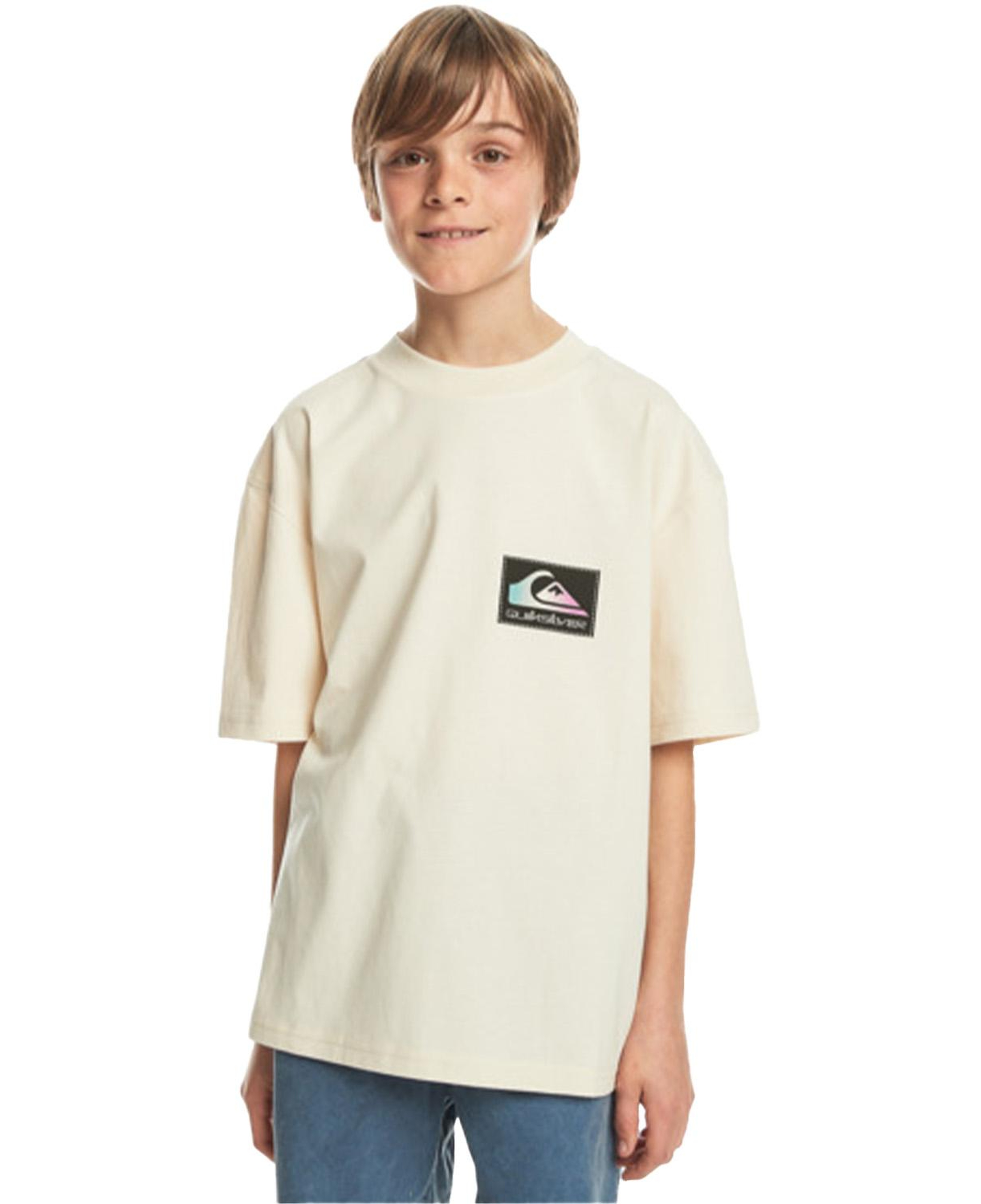 Quiksilver Back Flash Youth Erkek Çocuk Bej Tişört