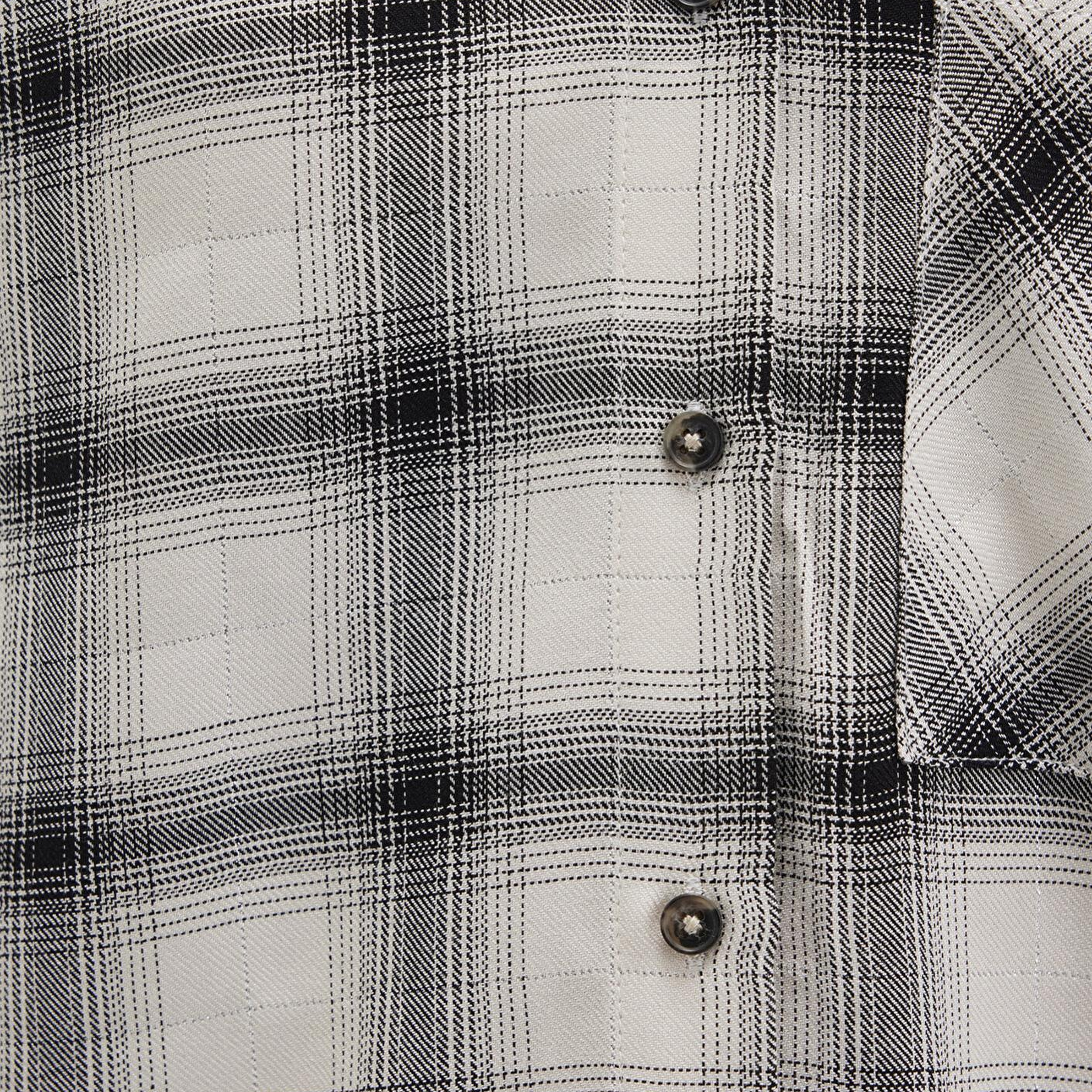 Mavi Kareli Bej Gömlek Loose Fit / Bol Rahat Kesim 1211282-80933