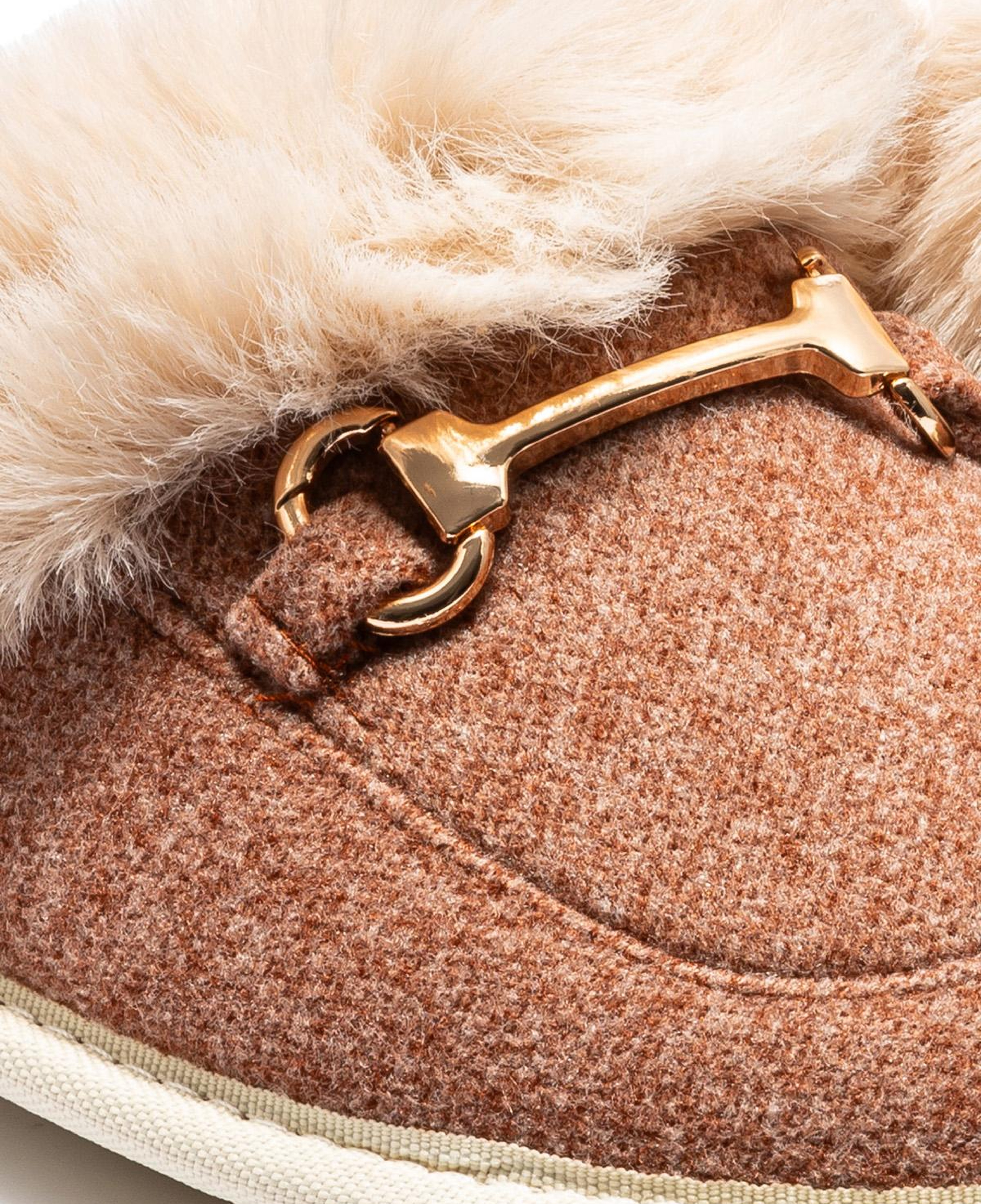 Ania Kadın Tokalı Ev Terliği Kahve 36/41