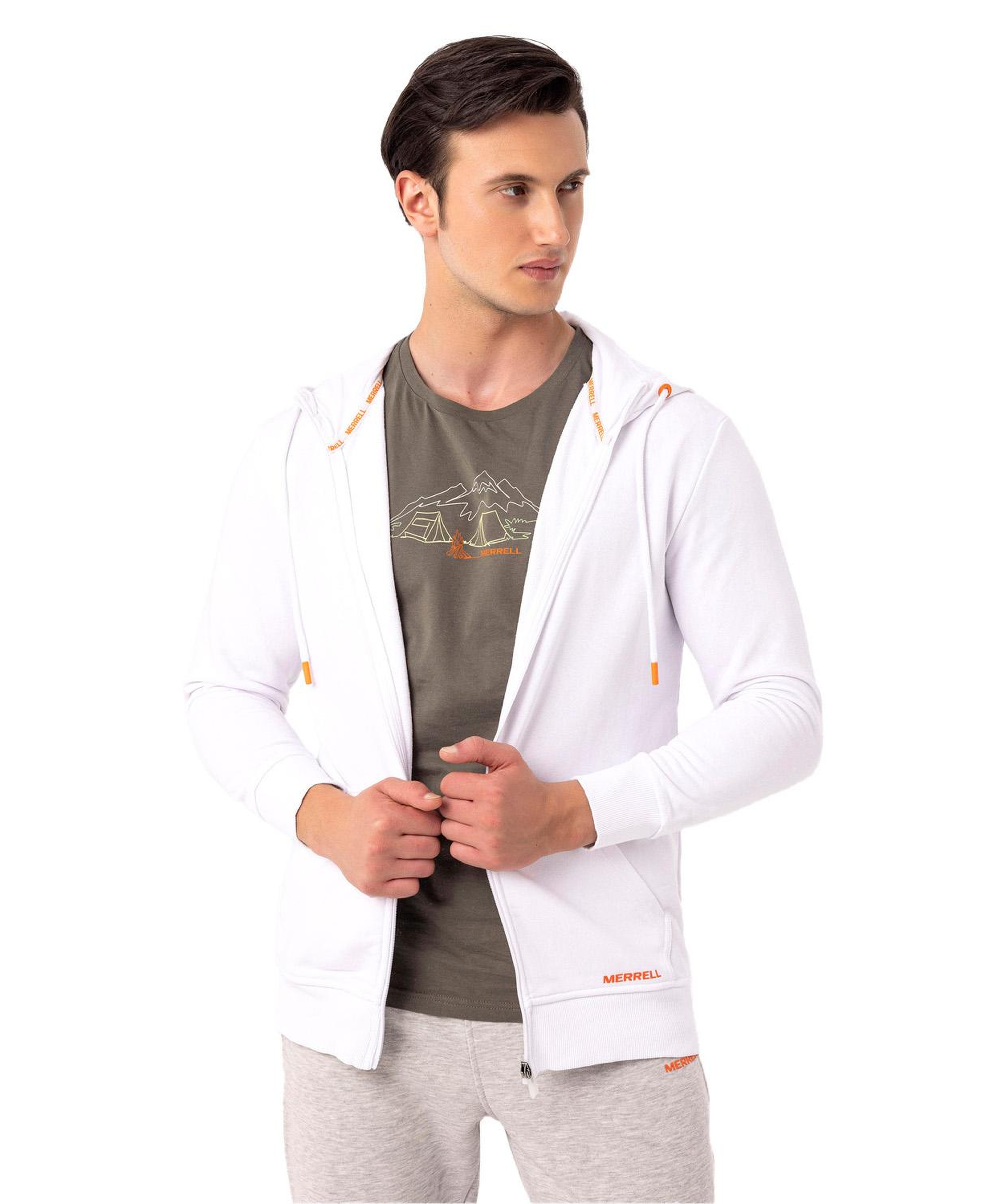 Merrell Scole Erkek Beyaz Sweatshirt