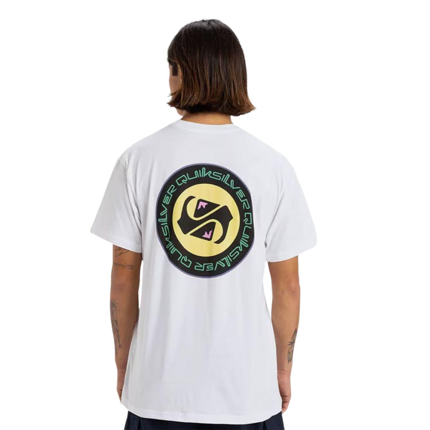 Quiksilver Circle Back Erkek Beyaz Tişört