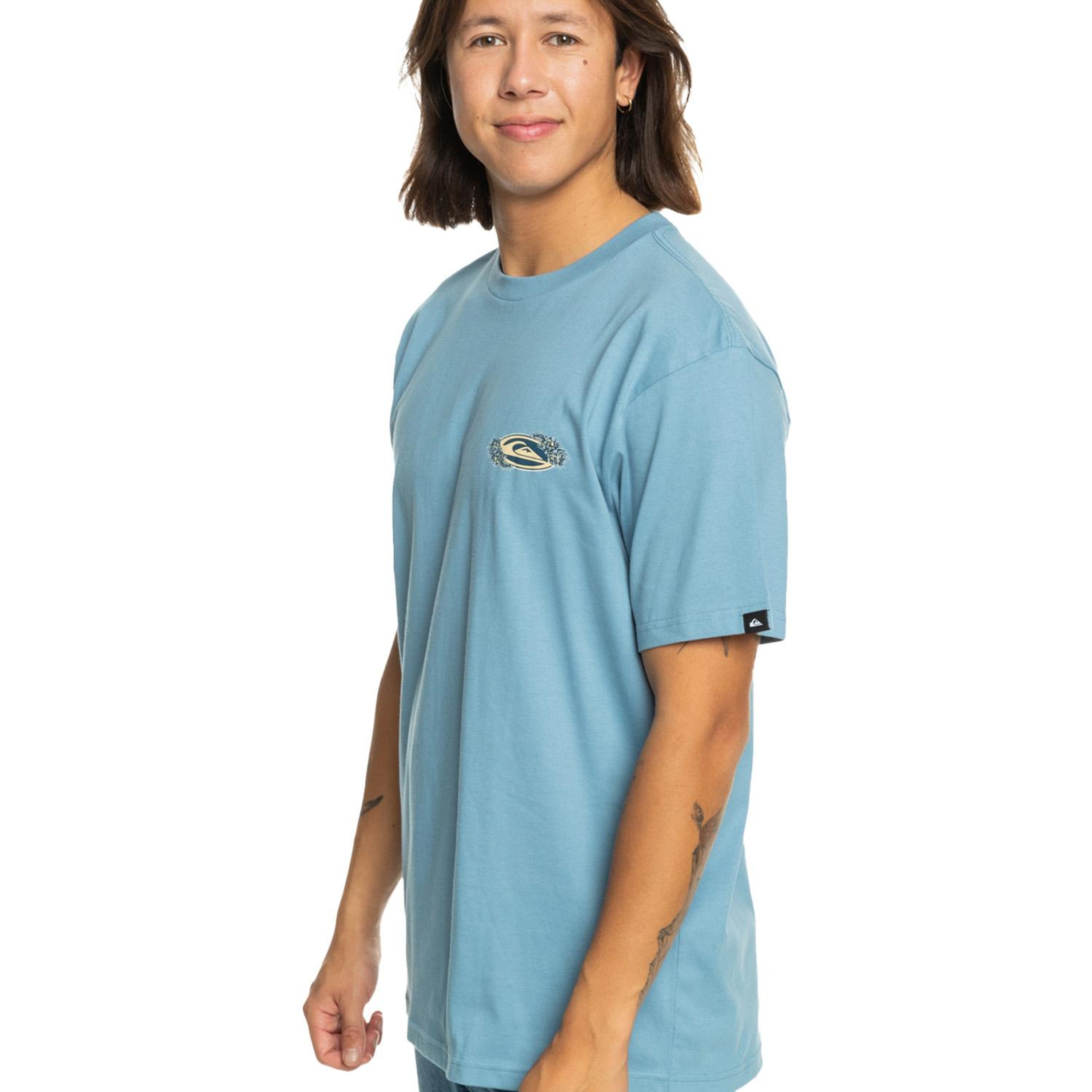 Quiksilver Tc Snap Erkek Mavi Tişört